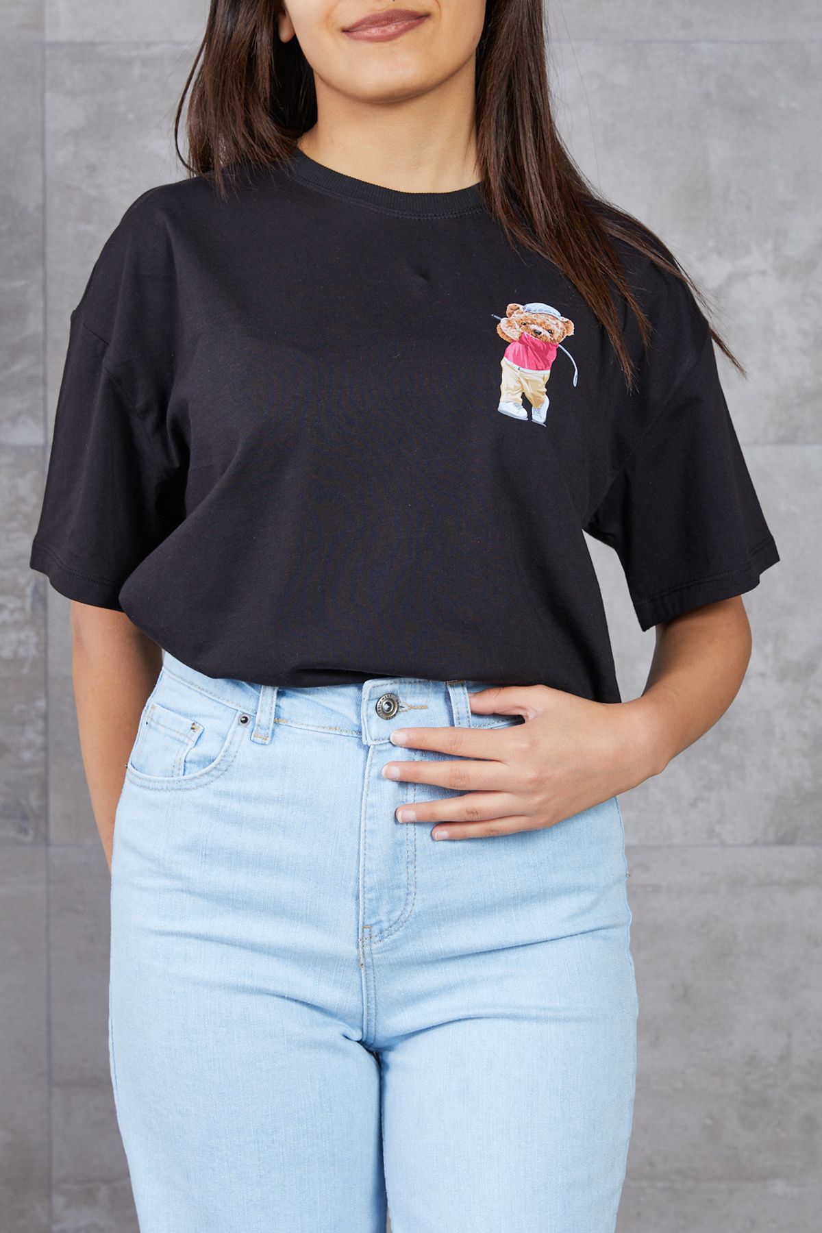DPARİS Ayıcık Baskılı T-shirt