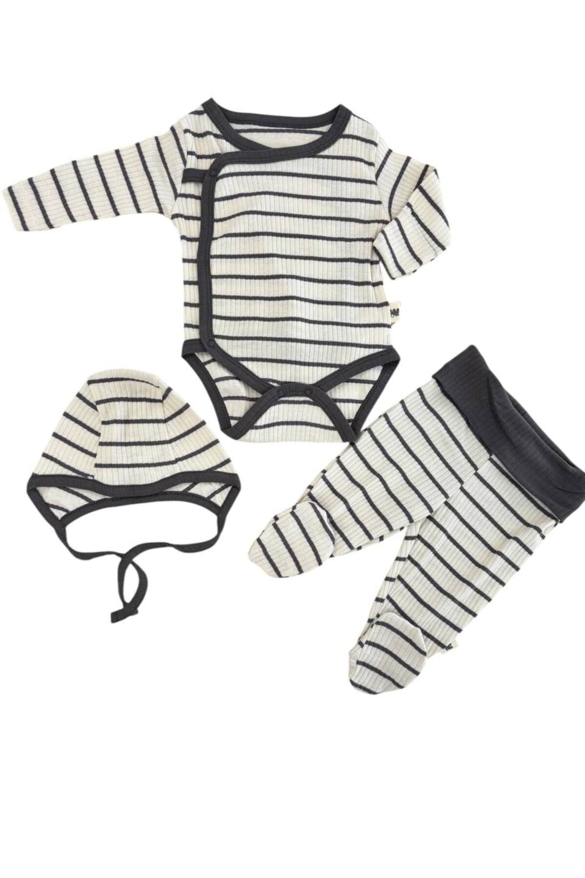 WOWOKİDS 3'LÜ BODY TAKIM PANTALON KAŞKORSE