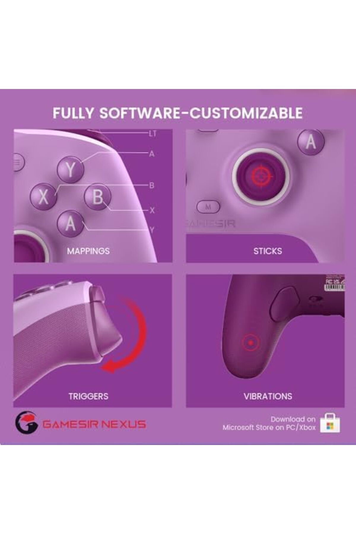 GameSir-G7 SE Wired Controller for Xbox Series X|S, Xbox One & Windows 10/11, Plug and Play Gaming G 4