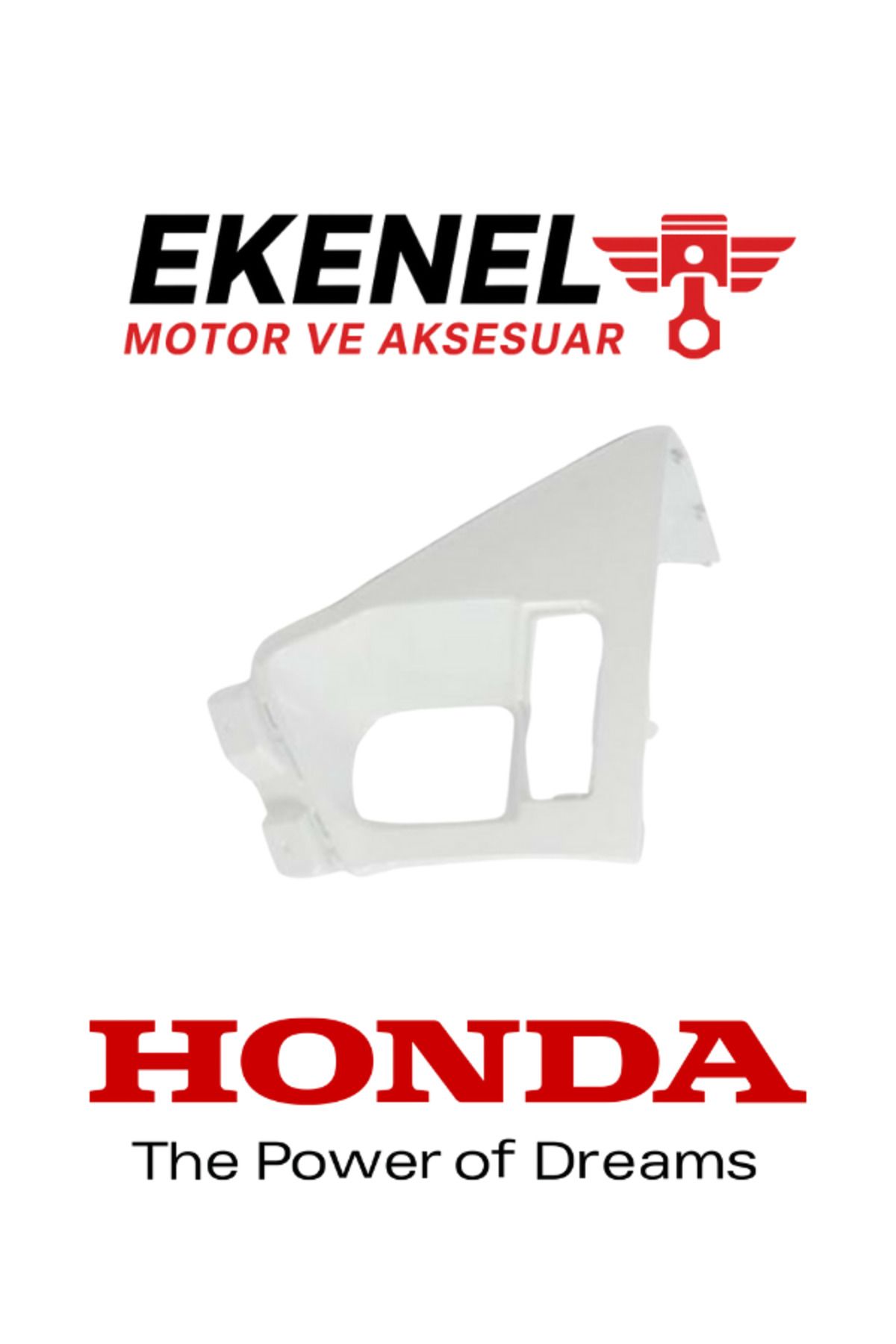Honda PCX 125 (2018–2020) Torpido Sağ Dış Kapak Beyaz Orijinal