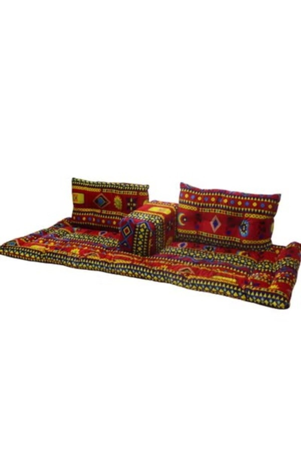 طقم جلوس أرضي فاخر 4 في 1 - مجلس عربي تراثي، طقم أريكة أرضية