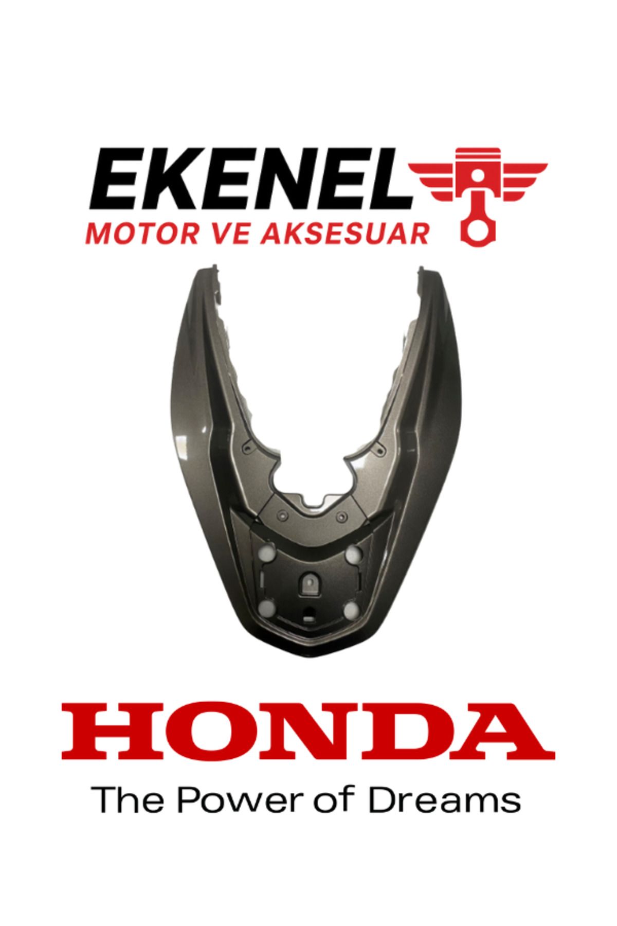 Honda PCX 125-150 Arka Çeki Kapağı Büyük Füme Orijinal | Sele Arka Kapak