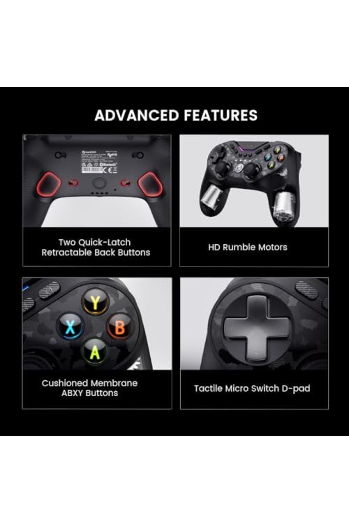 GameSir-وحدة تحكم Tarantula Pro اللاسلكية لأجهزة Switch/PC/iOS/Android مع قاعدة شحن 7