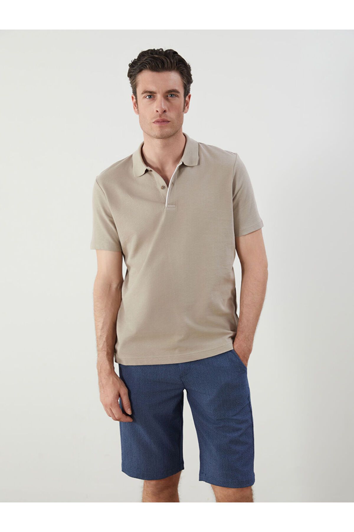 LC Waikiki Yeni Sezon Polo Yaka Kisa Kollu Erkek Tisort - S5FY46Z8