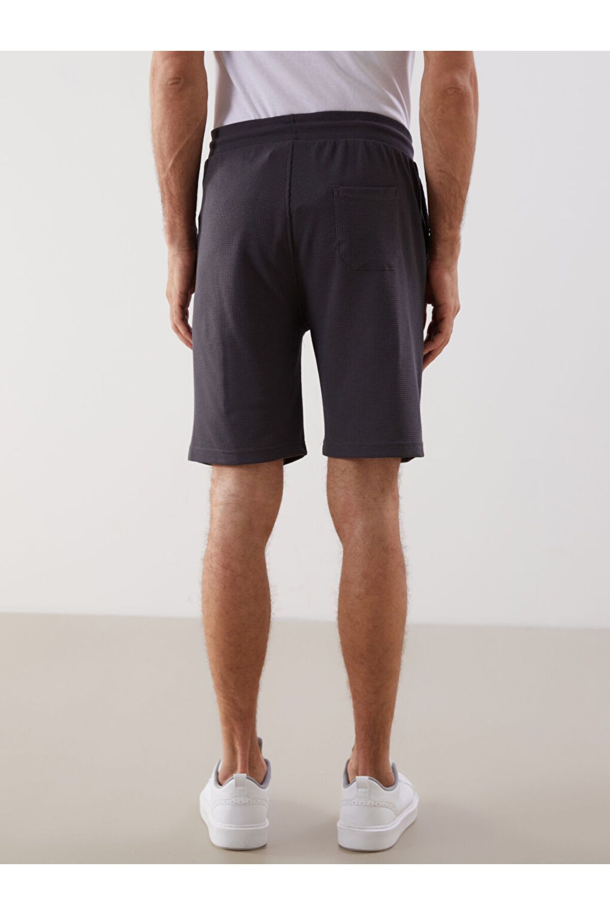 LC Waikiki-Ανδρικό σορτς Anthracite Standard Fit 4