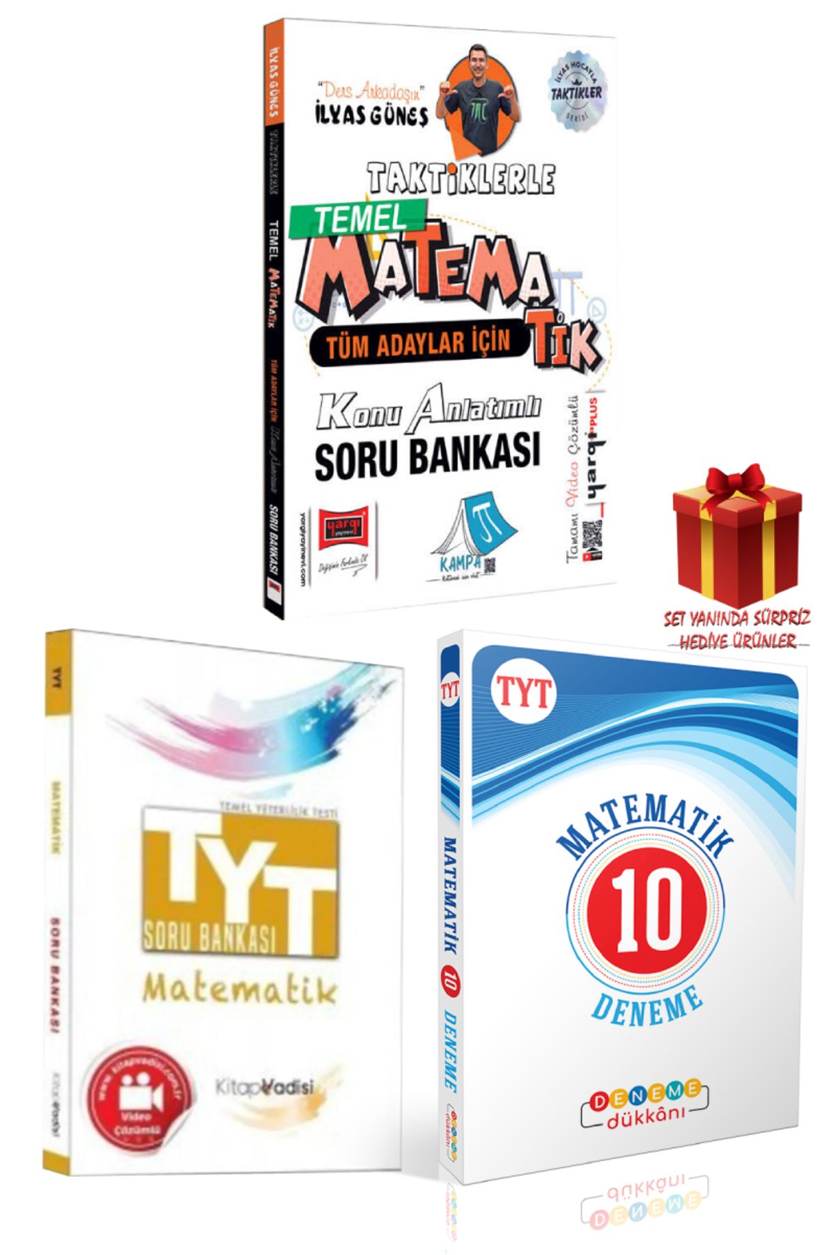 Yargı Yayınları Taktiklerle Temel Matematik Konu Anlatımlı Soru Bankası İlyas Güneş+TYT Matematik SB+Deneme