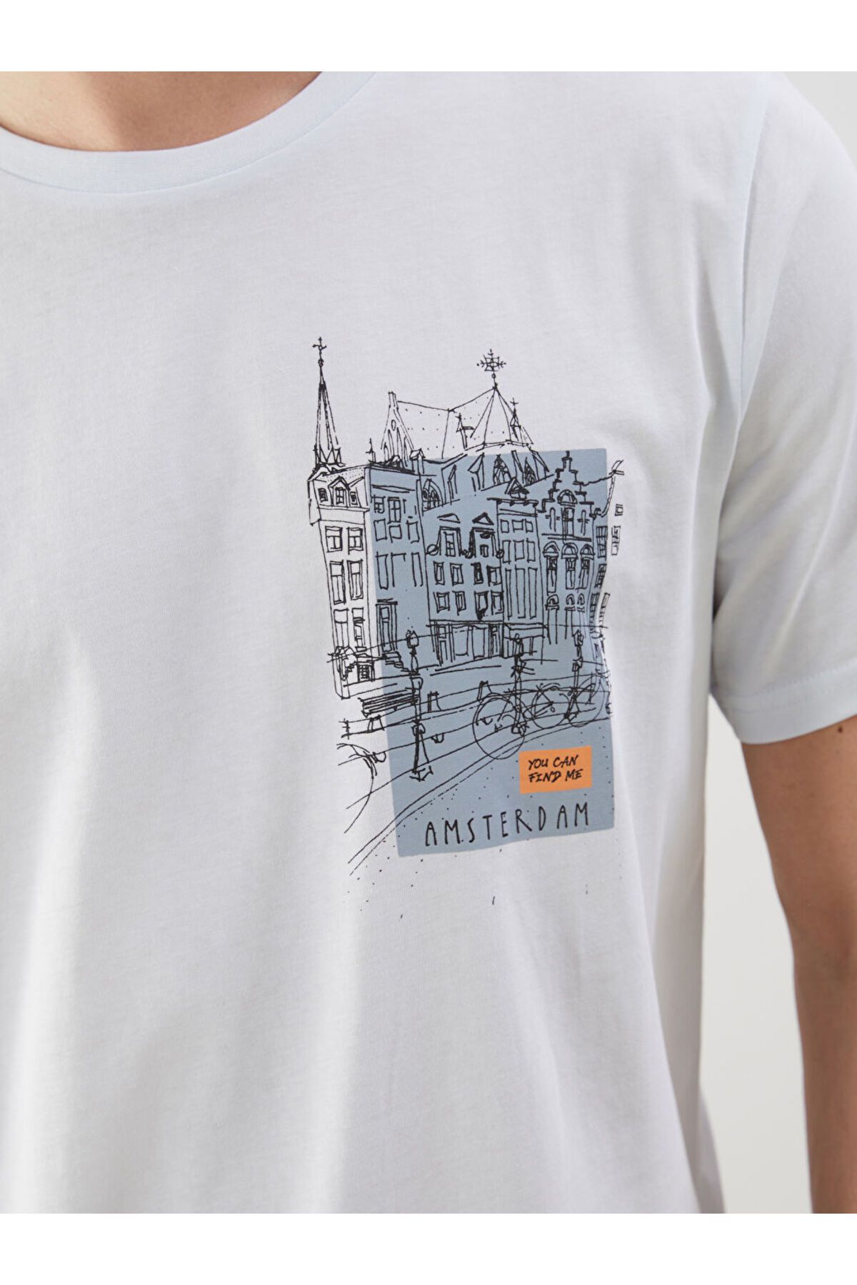 LC Waikiki-Tricou pentru bărbați din bumbac pieptănat imprimat cu mânecă scurtă, sezon nou - S5J813Z8 3