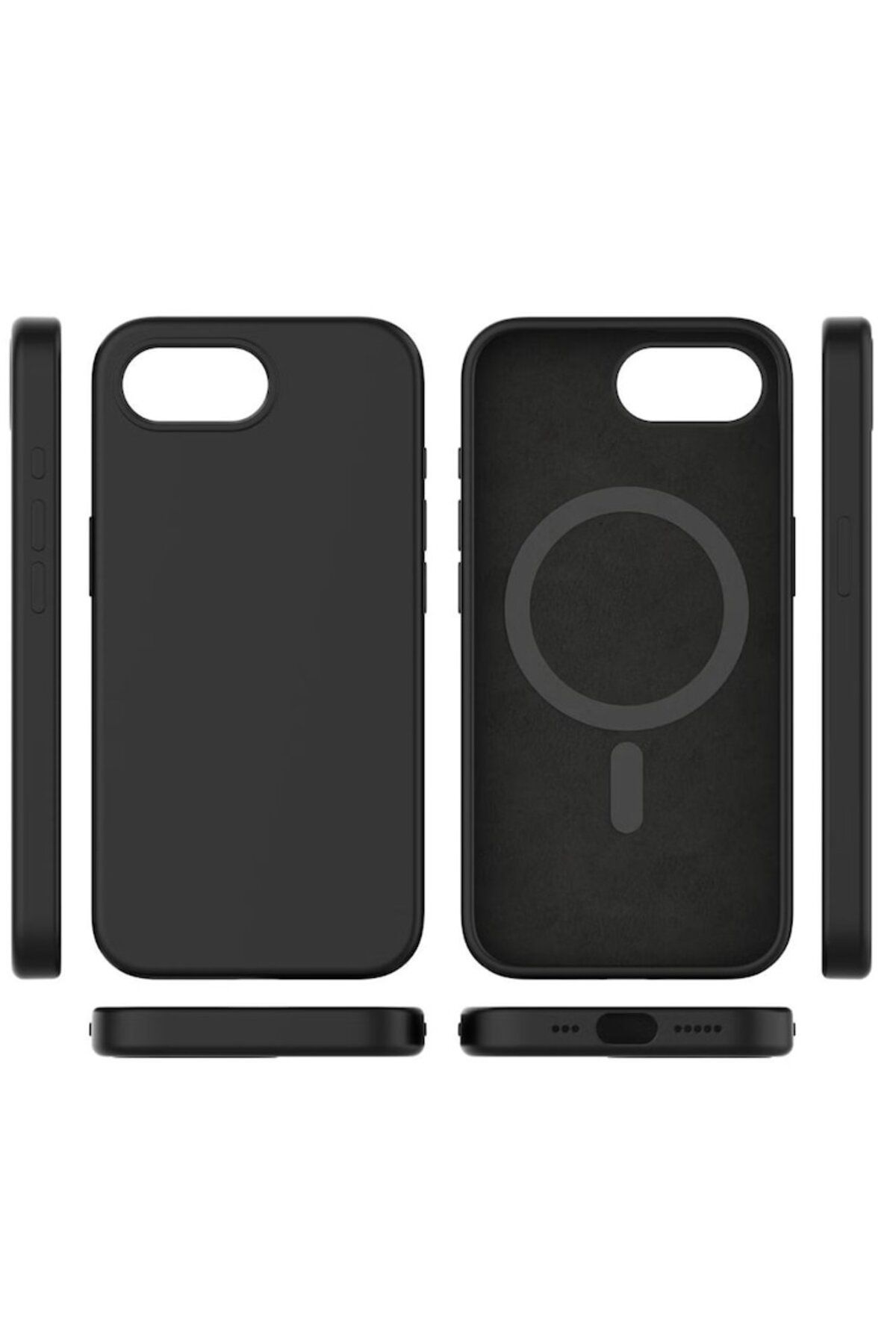 Gtech-MagSilicon Case Compatible with Apple Iphone 16e/SE 2025, compatible with Magsafe charging, Black 2