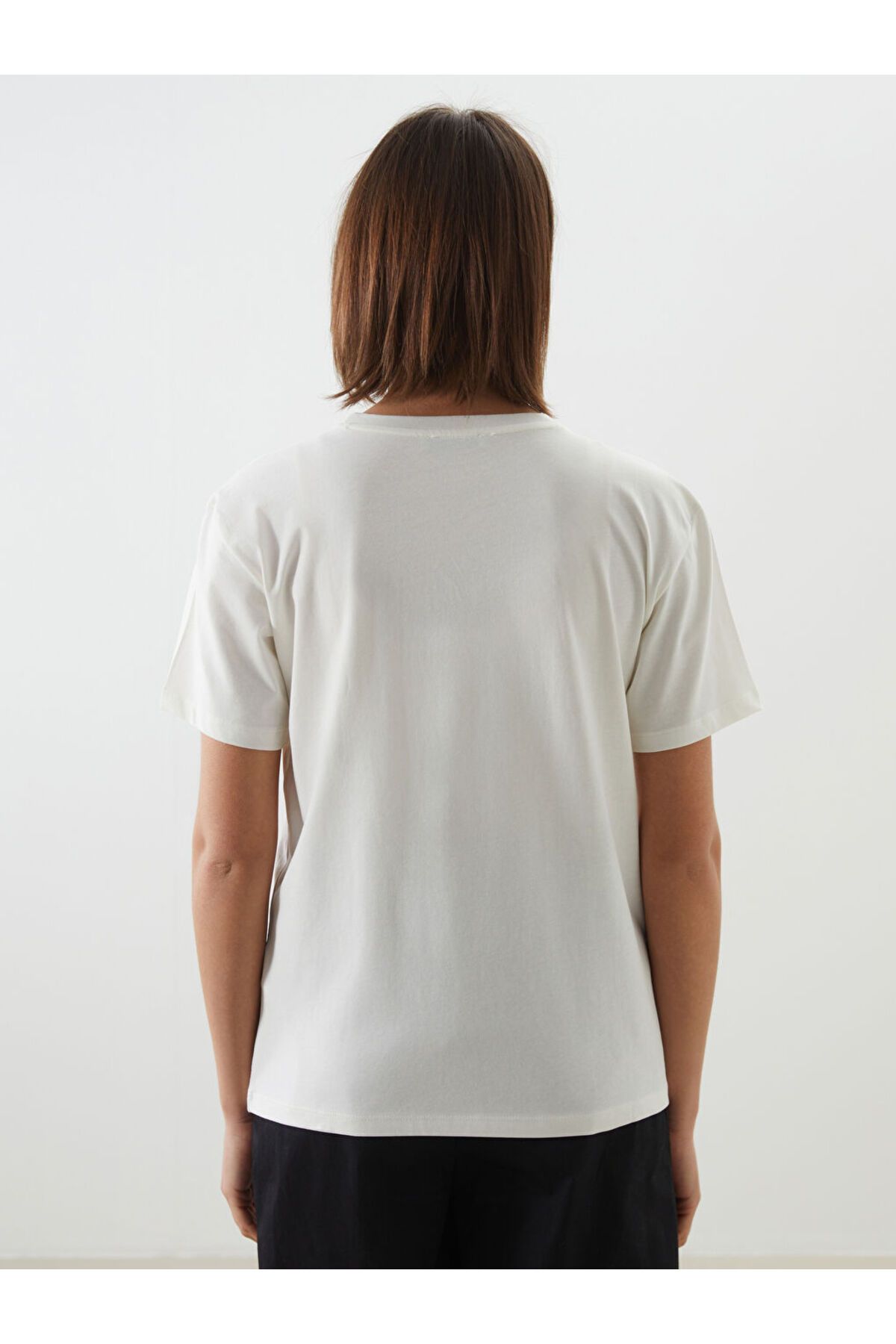 LC Waikiki-New Season Crew Neck Printed Women's T-Shirt - S5Nj61Z8 4