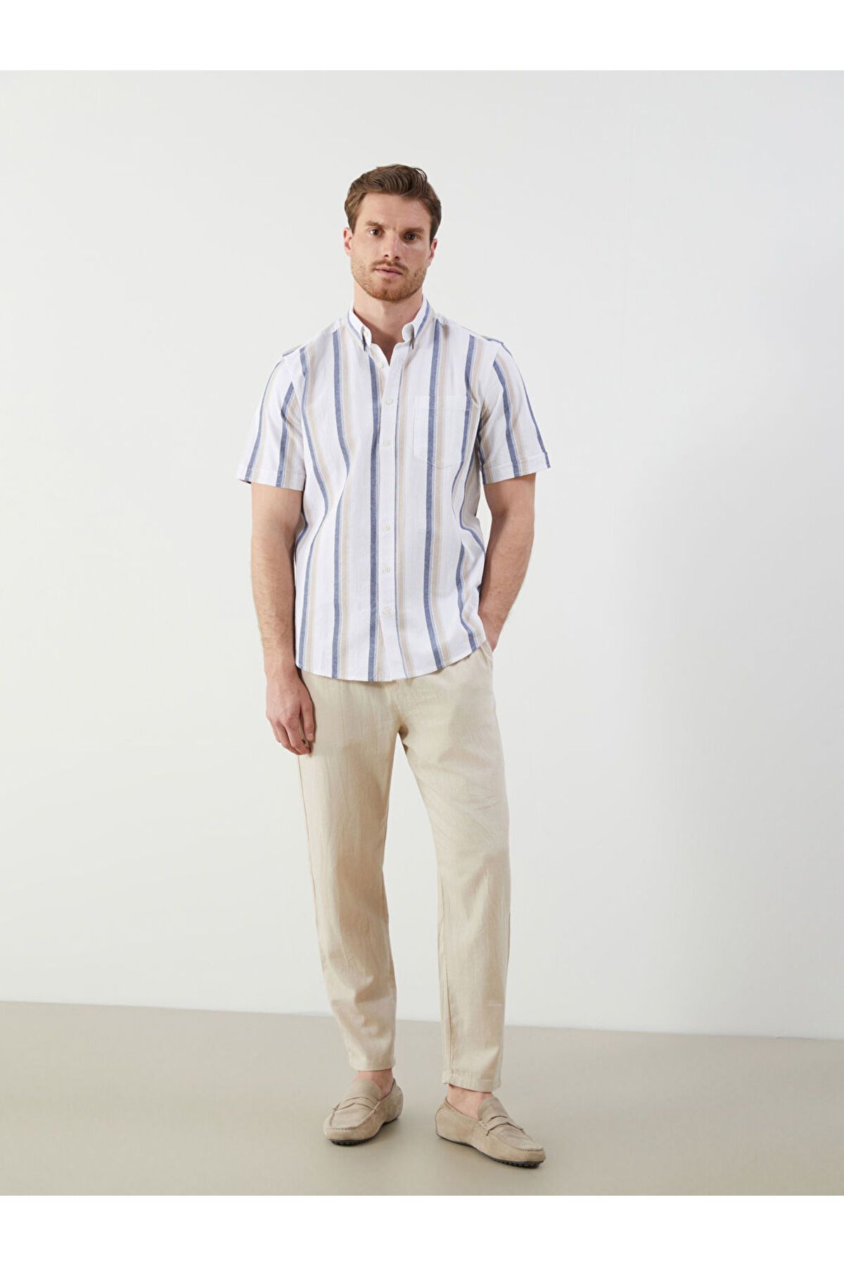 LC Waikiki Yeni Sezon Rahat Kalip Poplin Erkek Pantolon - S5JR84Z8