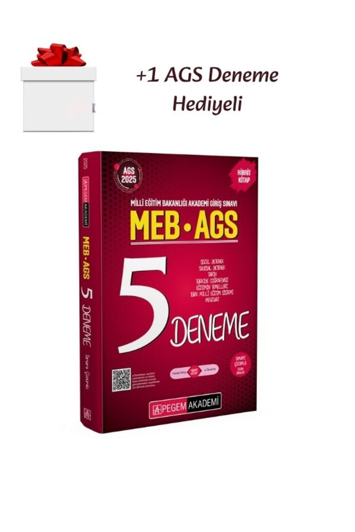 Pegem Akademi Yayıncılık Pegem MEB - AGS 2025 5' li Deneme Seti + 1 AGS Deneme Hediyeli
