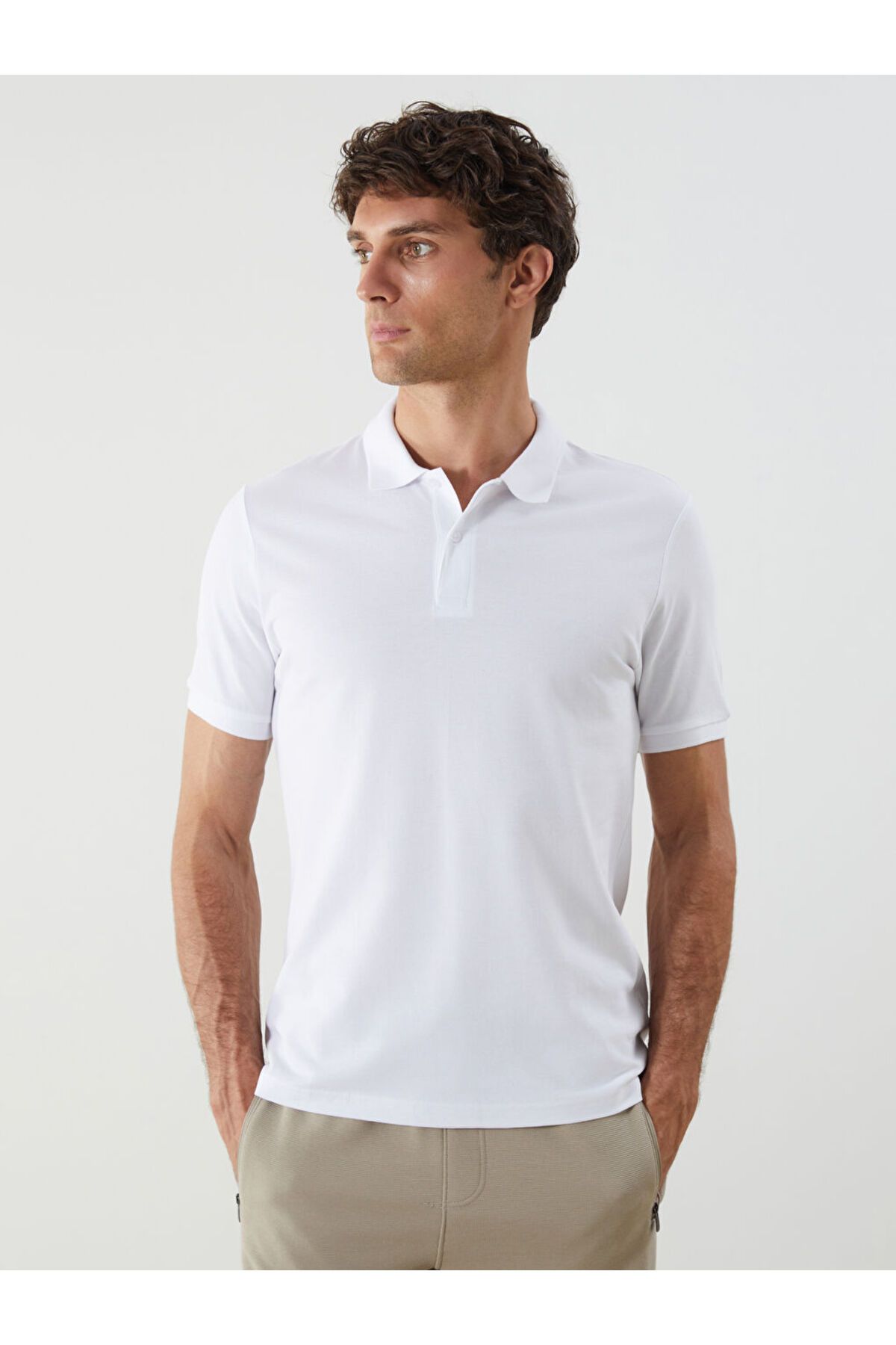 LC Waikiki Yeni Sezon Polo Yaka Kisa Kollu Pike Erkek Tisort - S41101Z8