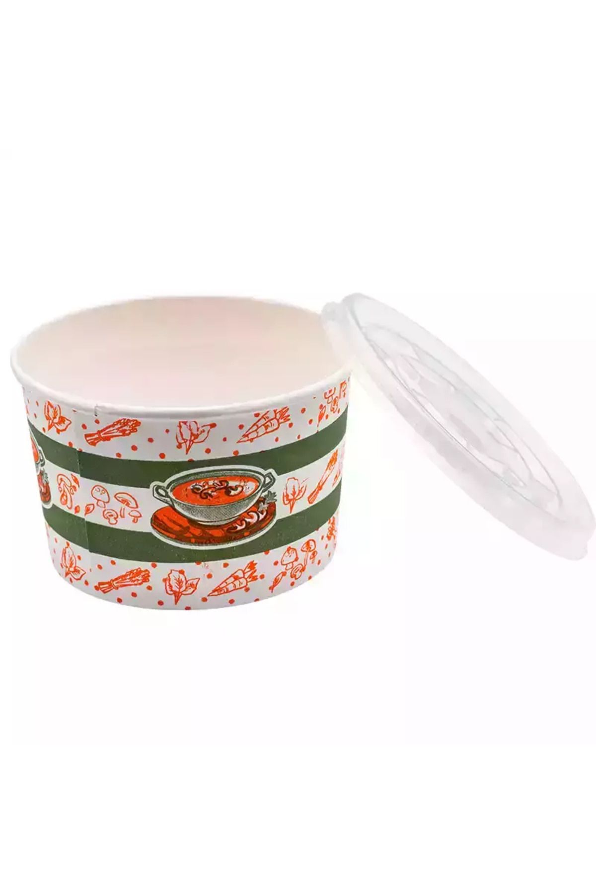 aKKa Karton Çorba Kasesi ve Kapağı 500lü Set