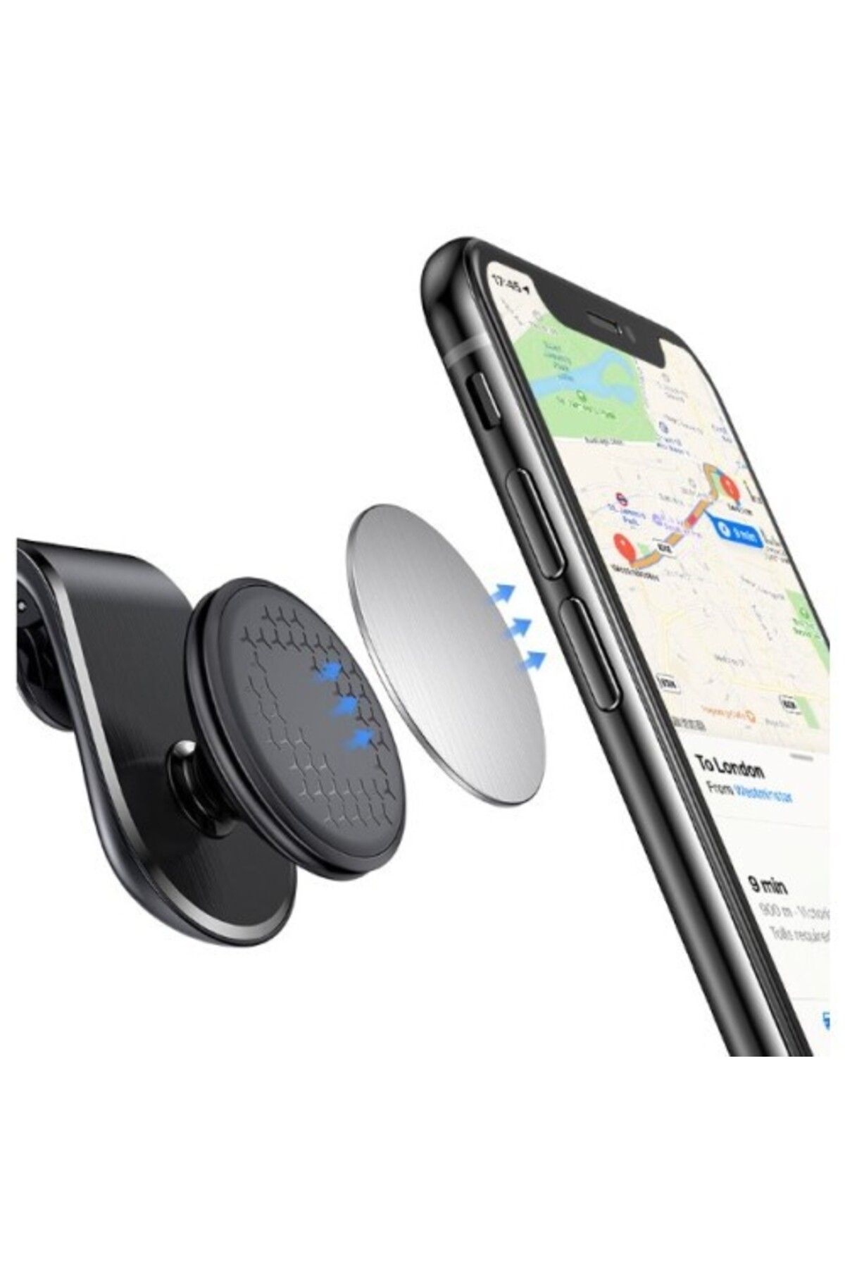 Zayla Araba Klimasına Takılan Mandallı 360 Mıknatıslı Telefon Tutucu