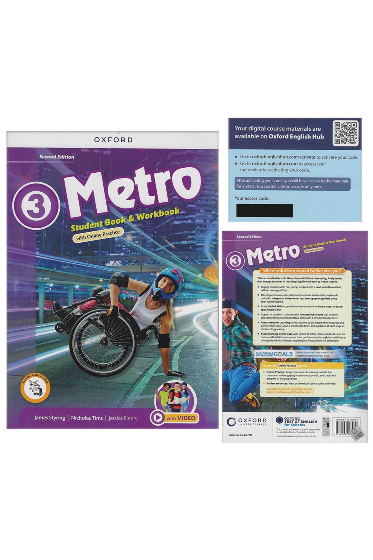OXFORD UNIVERSITY PRESS Metro Level 3 Student Book and Workbook with Online Practice