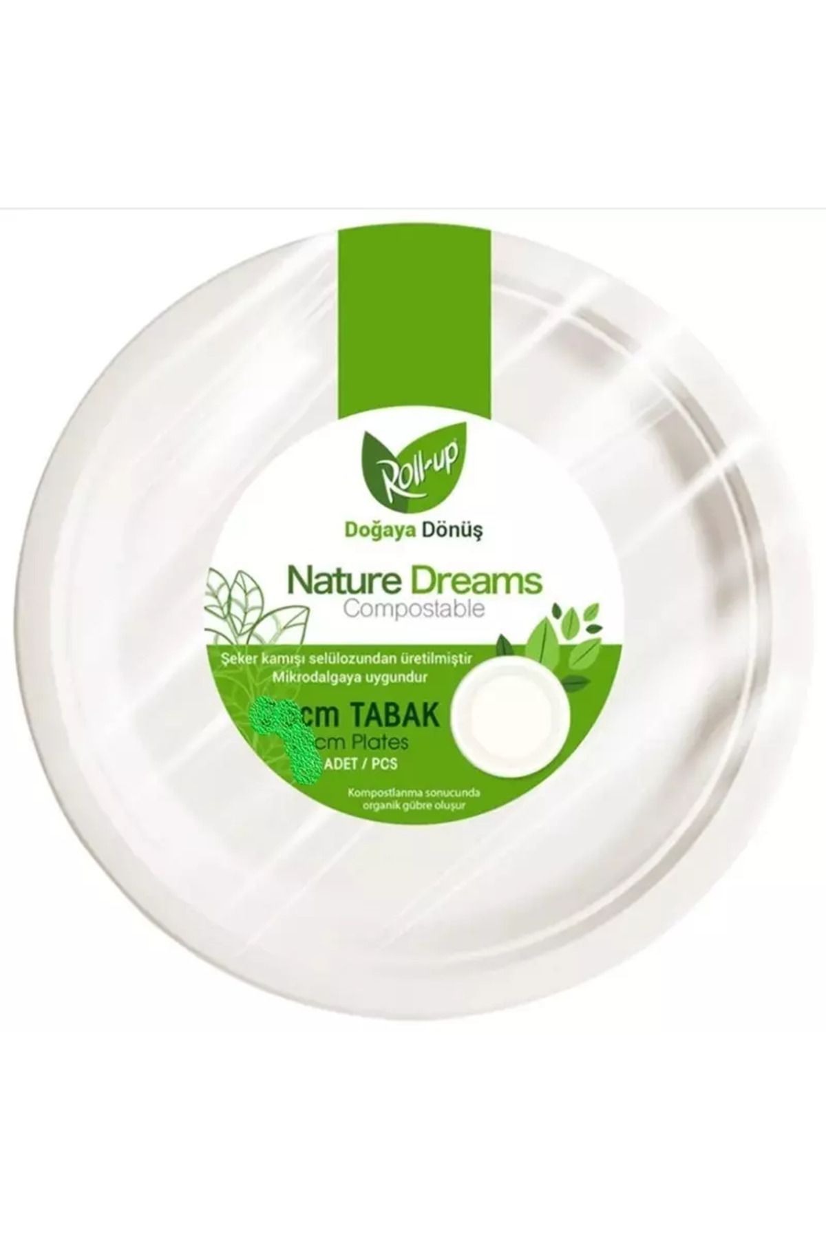 Roll-Up Roll Up Nature Dreams Doğa Dostu Karton Tabak 26 Cm 10lu