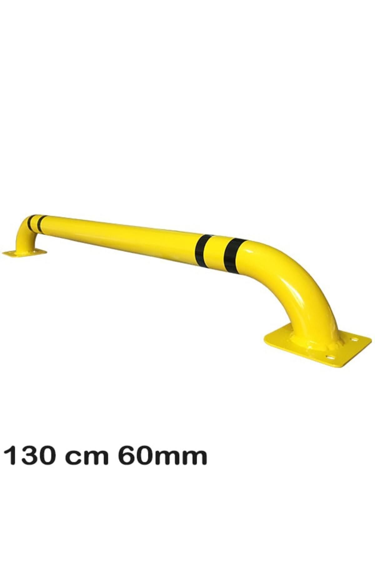İlgi Trafik Otopark Ayırıcı Otopark Ayırma Araç Stoperi Yaslama Demiri Bariyeri 130cm Ø60mm 3mm