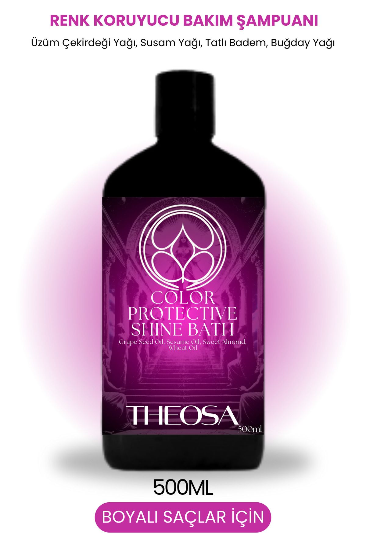 THEOSA Color Protective Shine Bath 500 ml Şampuan ( Boyalı Saçlar Renk Koruyucu Bakım Şampuanı )