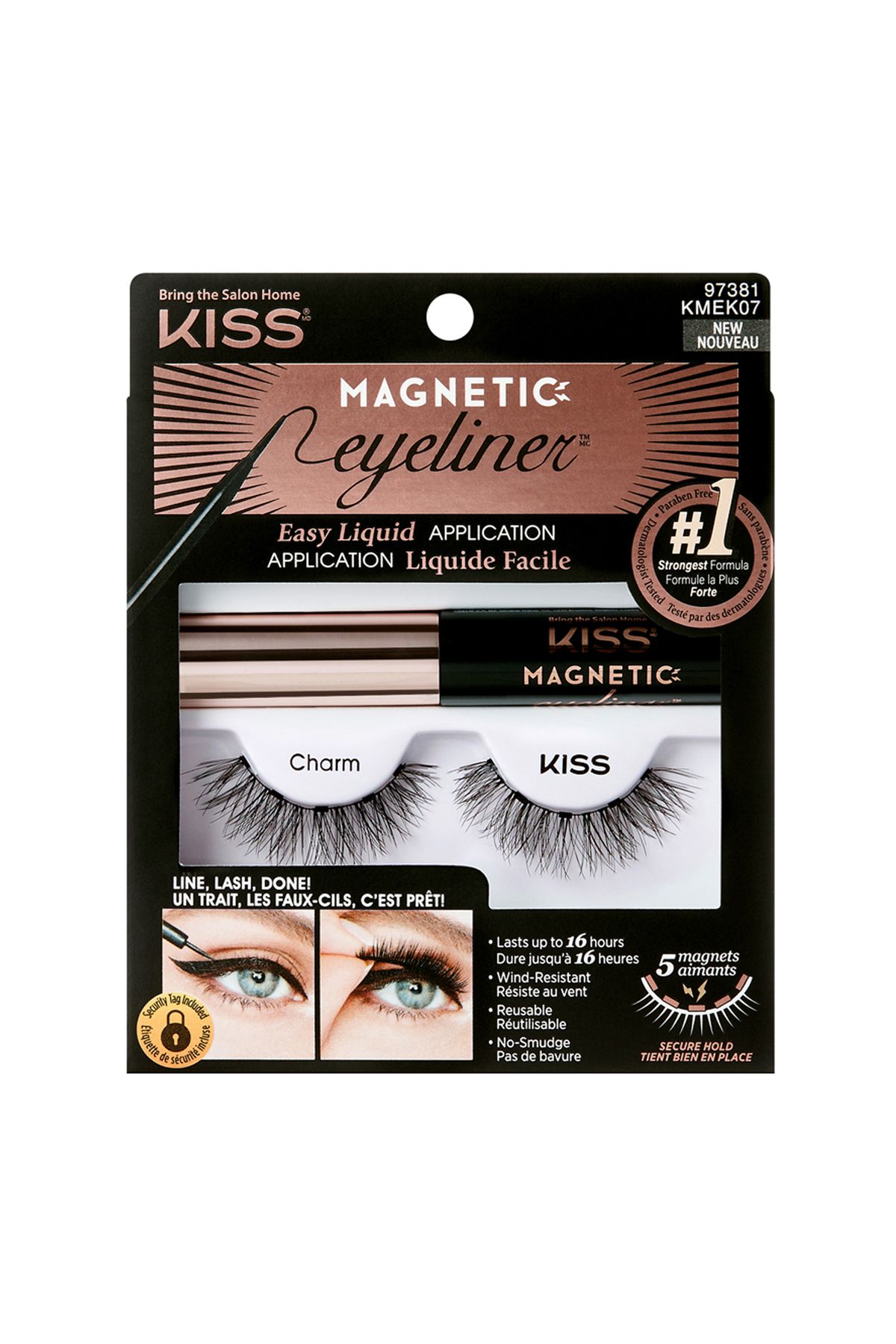 Kiss Manyetik Bütün Takma Kirpik Ve Eyeliner Uzun