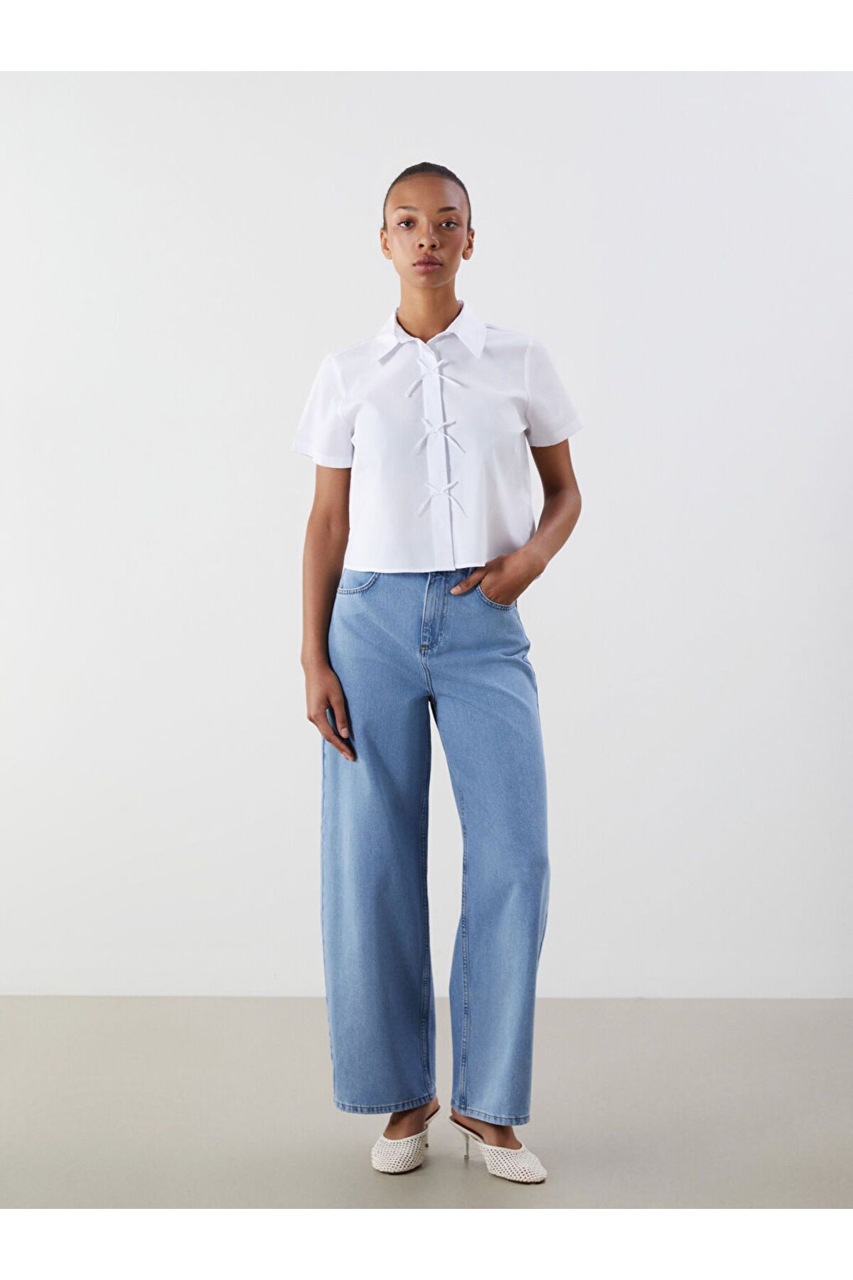 LC Waikiki Yeni Sezon Wideleg Kadin Jean Pantolon - S5QH02Z8