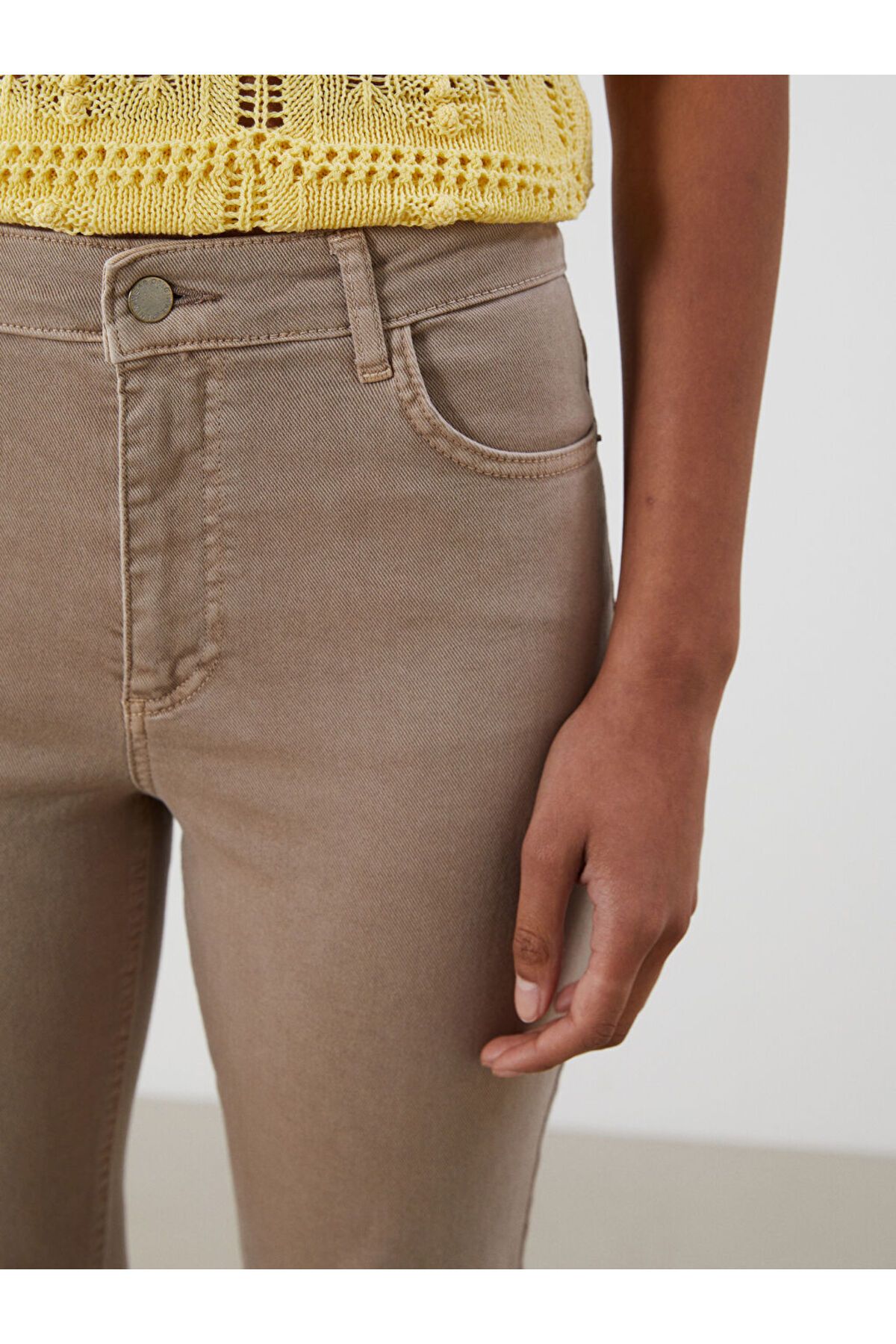 LC Waikiki Yeni Sezon Crop Flare Kadin Jean Pantolon - S5PS10Z8