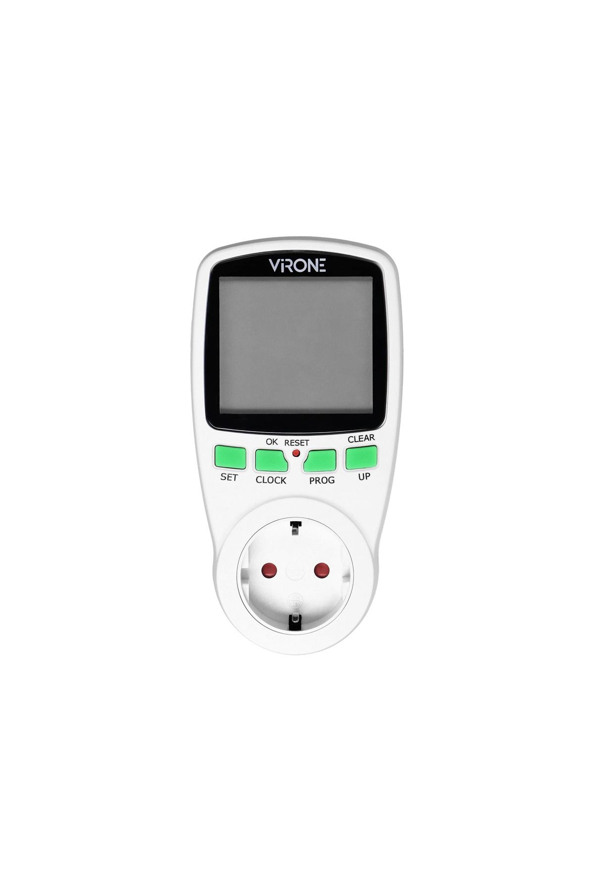 Virone-Programmable socket VIRONE DT-1(GS), schuko, 230V, 16A, 3680W, 12/24 hours, IP20, 16 programs, white 1