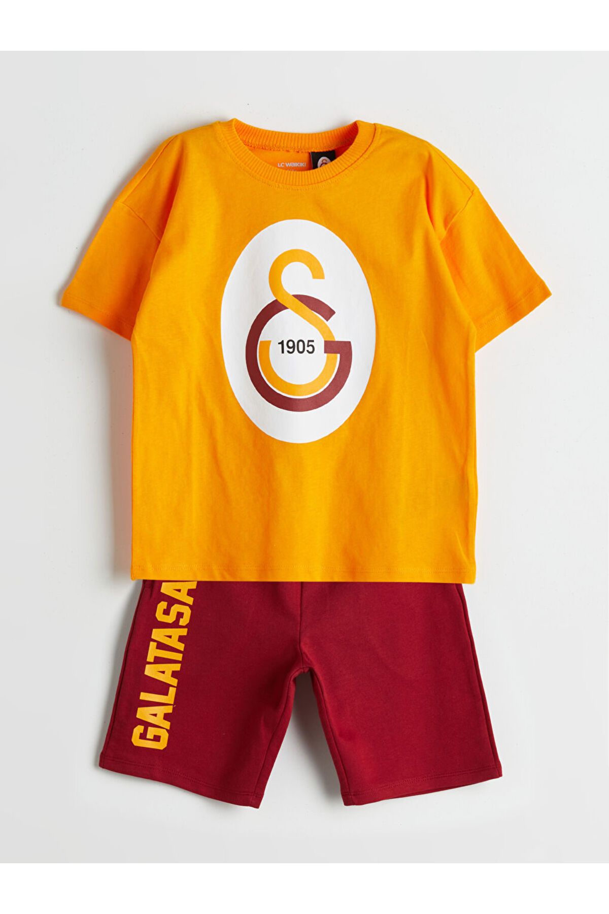 LC Waikiki-Lcw Printed Boys' T-Shirt and Shorts 2-Piece 3