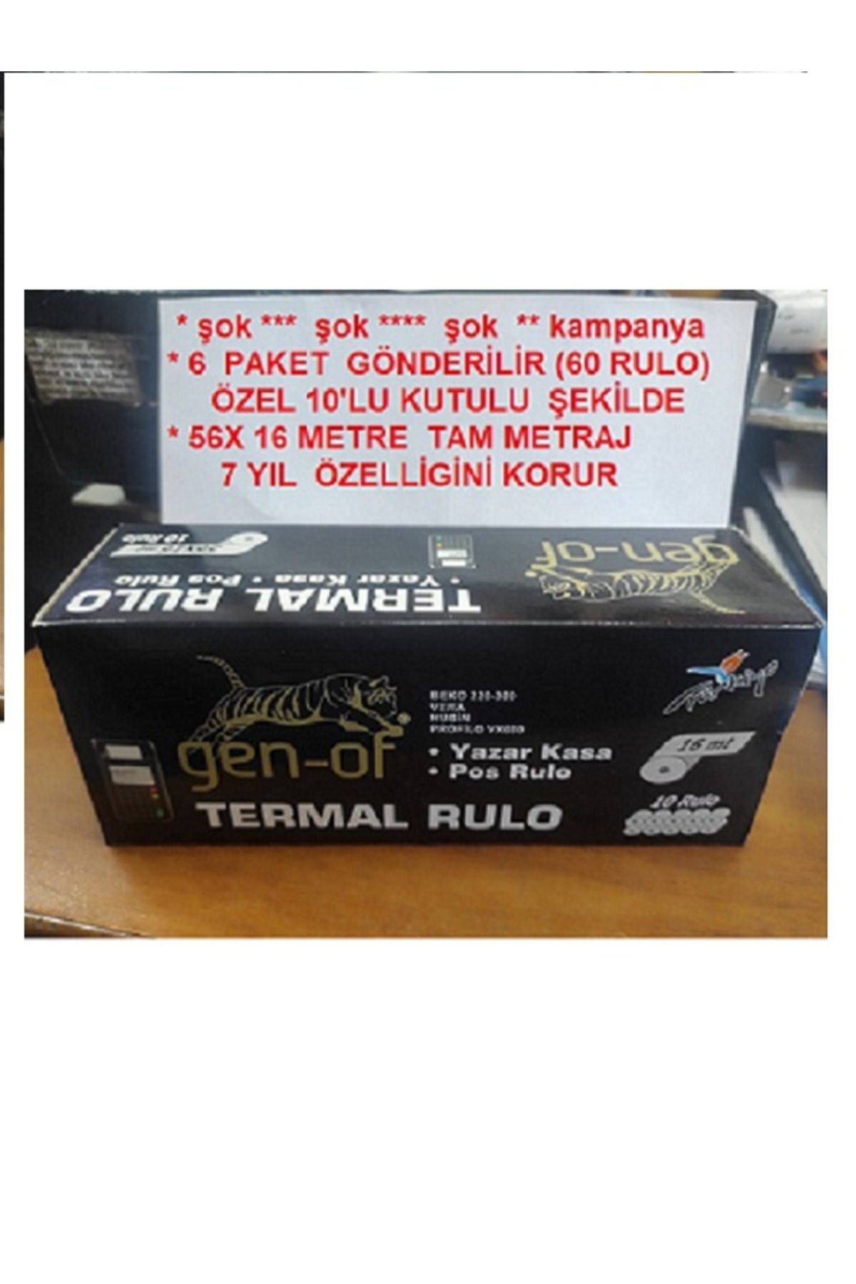 Beyas YAZARKASA RULOSU 56X16 ( 60 RULO )