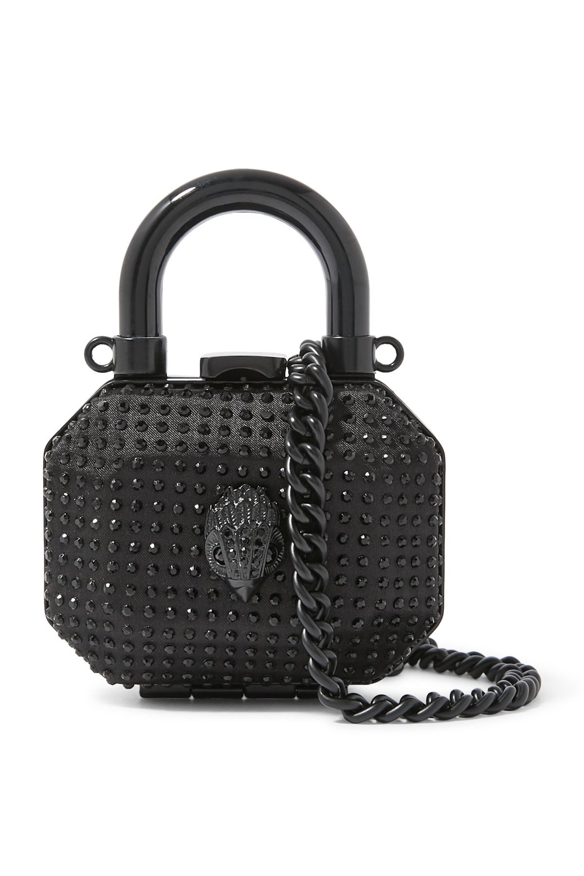 Kurt Geiger Micro Top Handle Clutch Bag 15x10 cm Zincirli Mini Portföy ve Wristlet Çanta