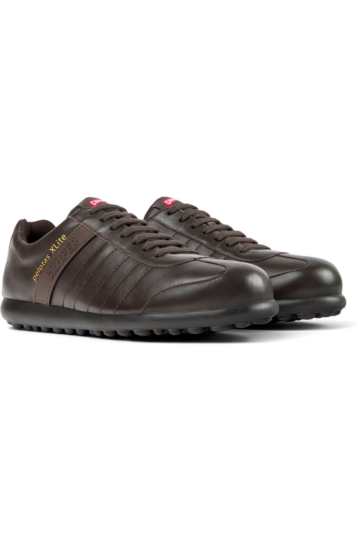 CAMPER-Men’s Brown Leather Casual Shoes with Eva Soft Sole Comfort Basic Stylish Pelotas XLite 1