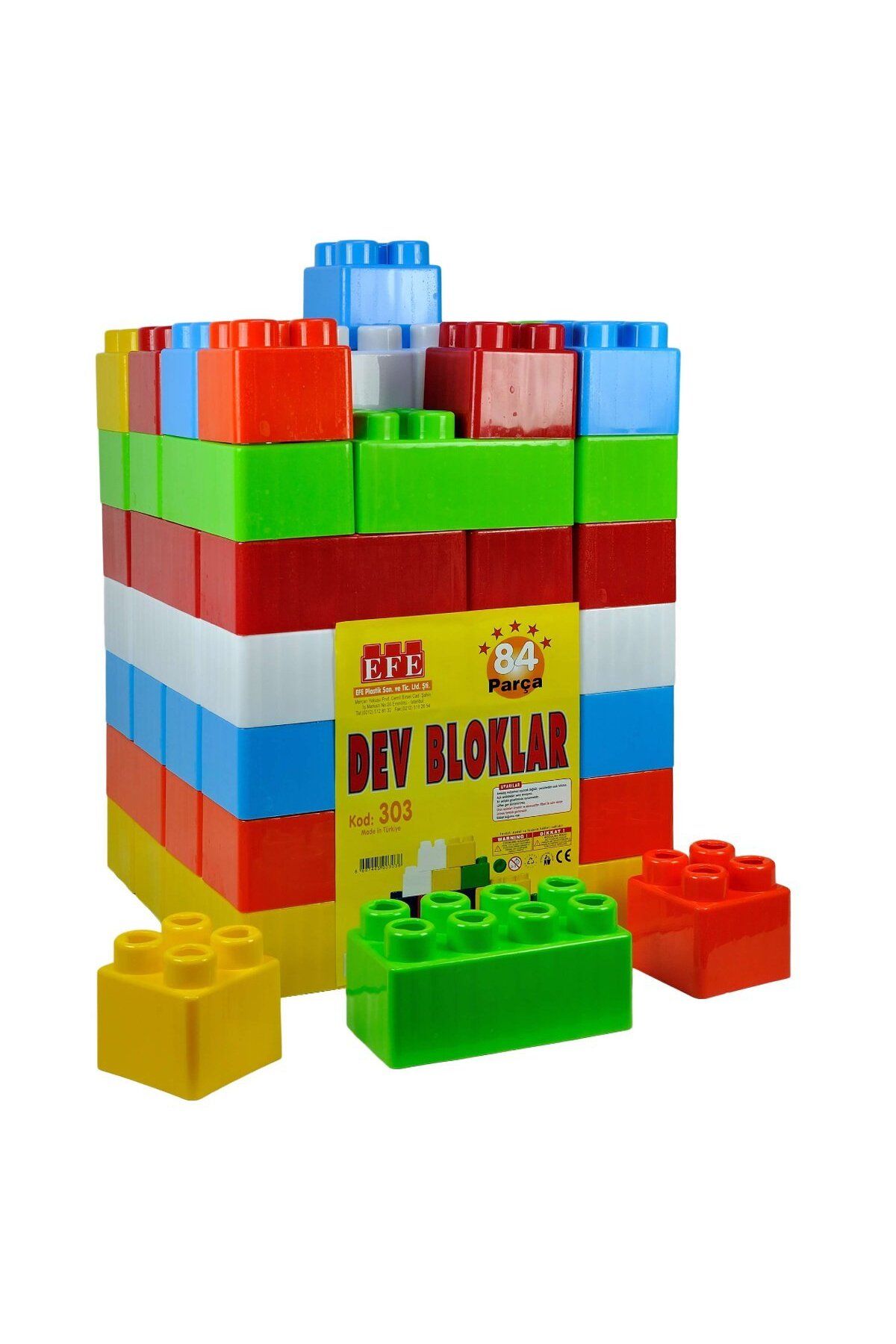 Efe Toys 303 Z+7 84 Parça Dev Bloklar