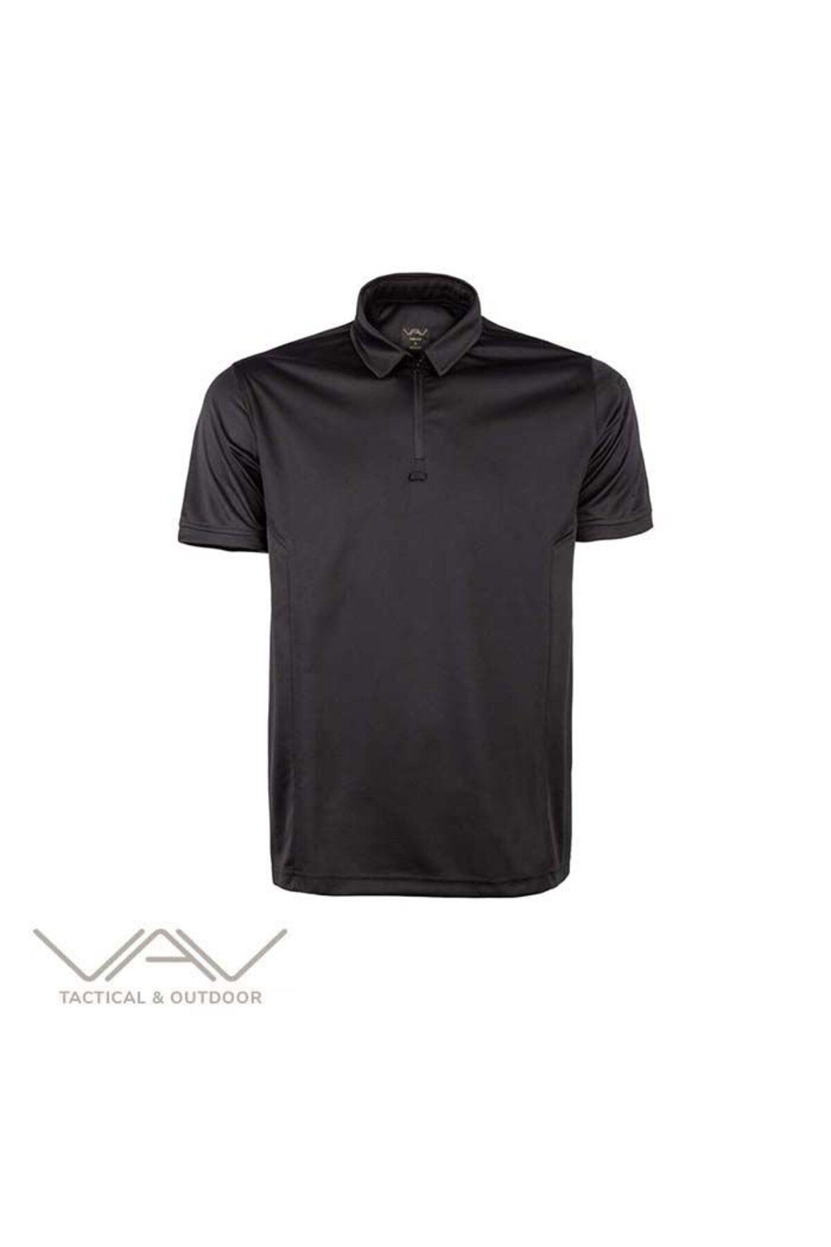VAV WEAR VAV Vlac-01 Polo Yaka Tişört Siyah XXL