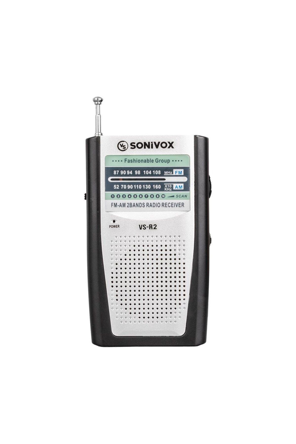 Powermaster Sonivox VS-R2 Analog Radyo Gümüş Renk