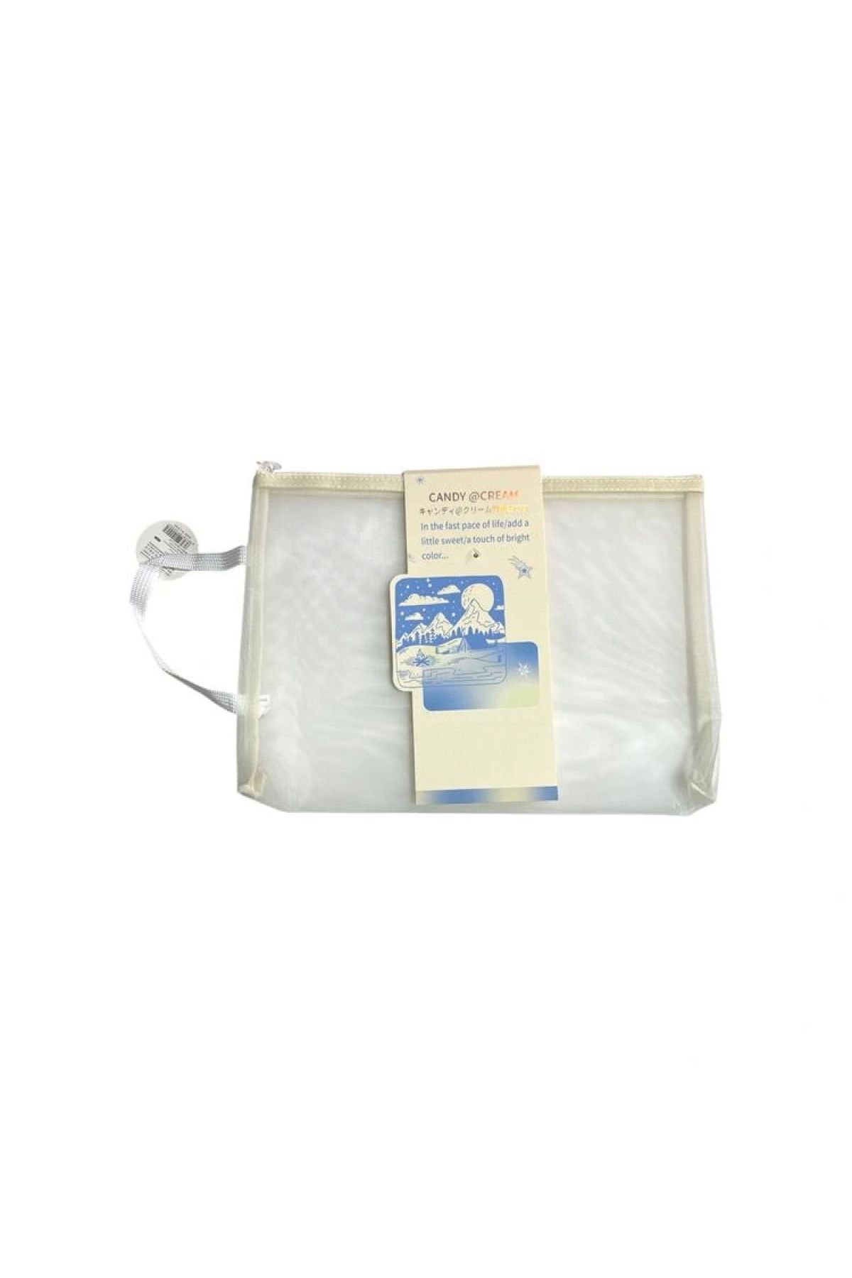 Odak Mw74101 Fermuarlı Pastel Renk Saplı Fileli A4 Çanta ( Mesh Dosya) - Tekli