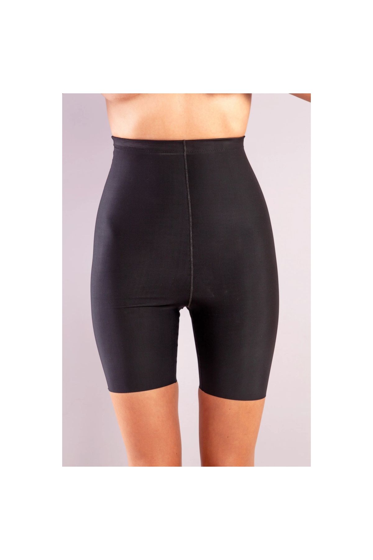 Marsilyan Golshan Girdle Hight Waist Coton Short Corset,Siyah Toparlayıcı Yüksek Bel Uzun Paça Korse