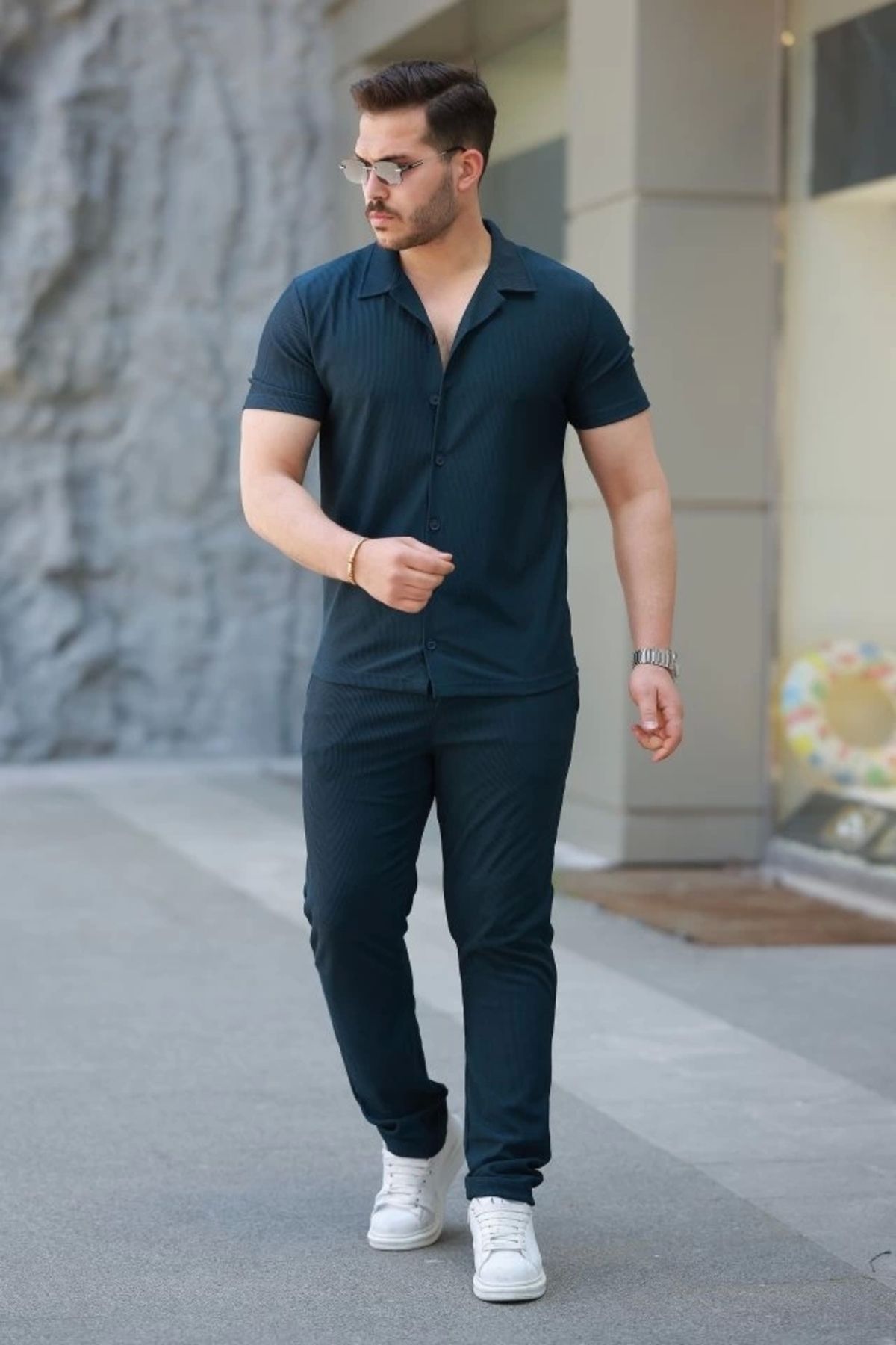 Butik Erkek Ottoman Kumaş Pantolon Gömlek Takım