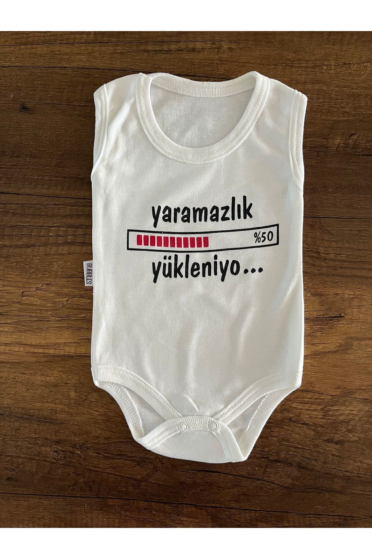 SHOPNEST 1 Adet Kolsuz Kız Erkek Bebek Badi Body Zıbın Alttan Çıtçıtlı Yenidoğan Yaramazlık Yükleniyor