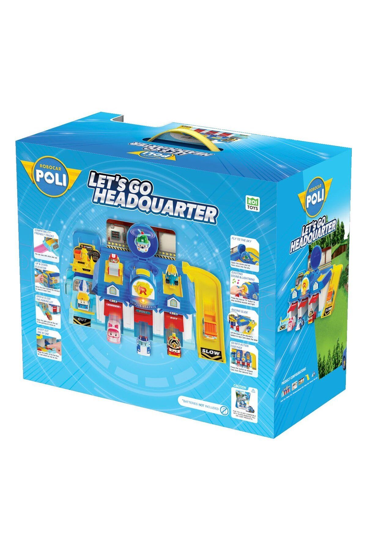 NECO TOYS-Poli Mrt-664 Robocar with Sound Poli Lets Go Main Center Play Set 6