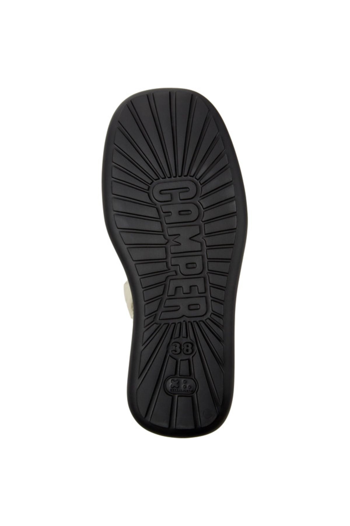 CAMPER-Women’s Grey Flats With Elastic Strap & Hook And Loop - Lightweight & Daily Use Onda 5