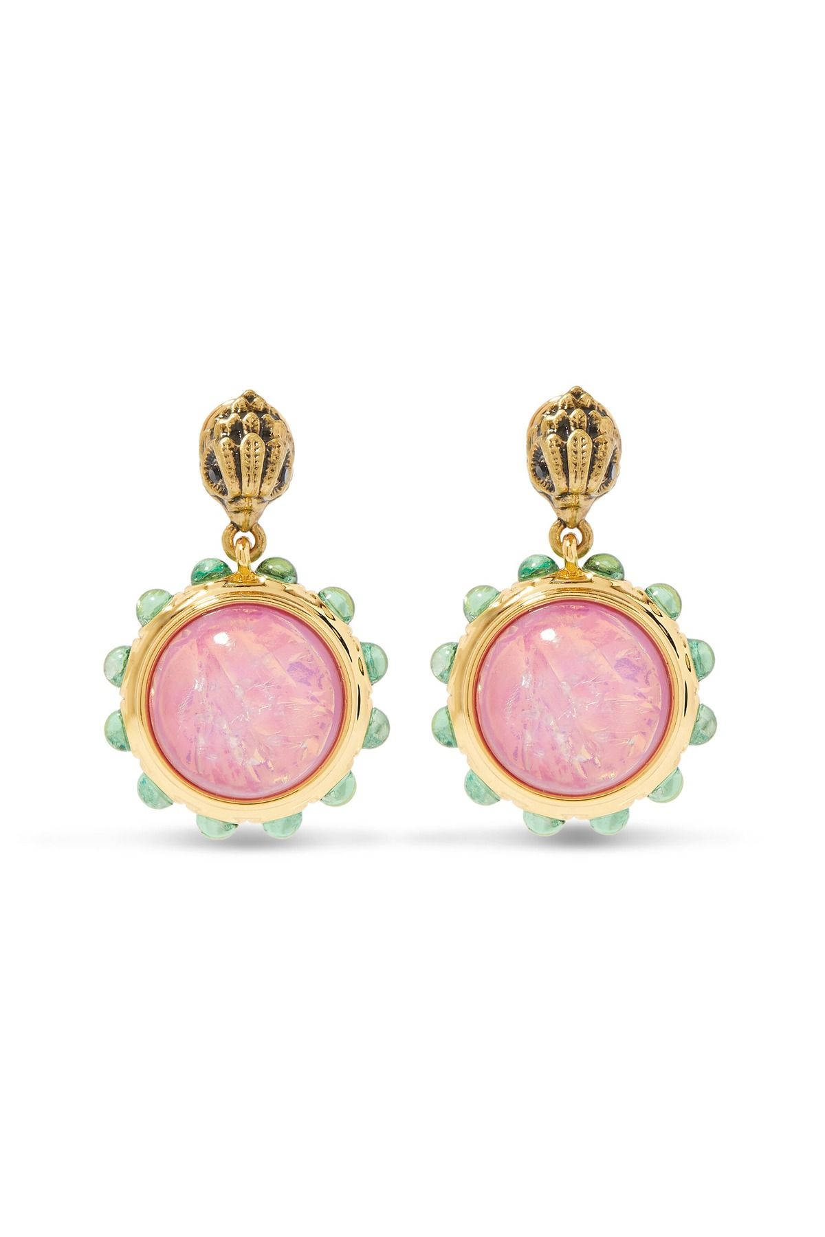Kurt Geiger Small Regency Drop Earrings 3x1 cm, Zarif Sarkılı Küpe Renkli ve Şık Tasarım