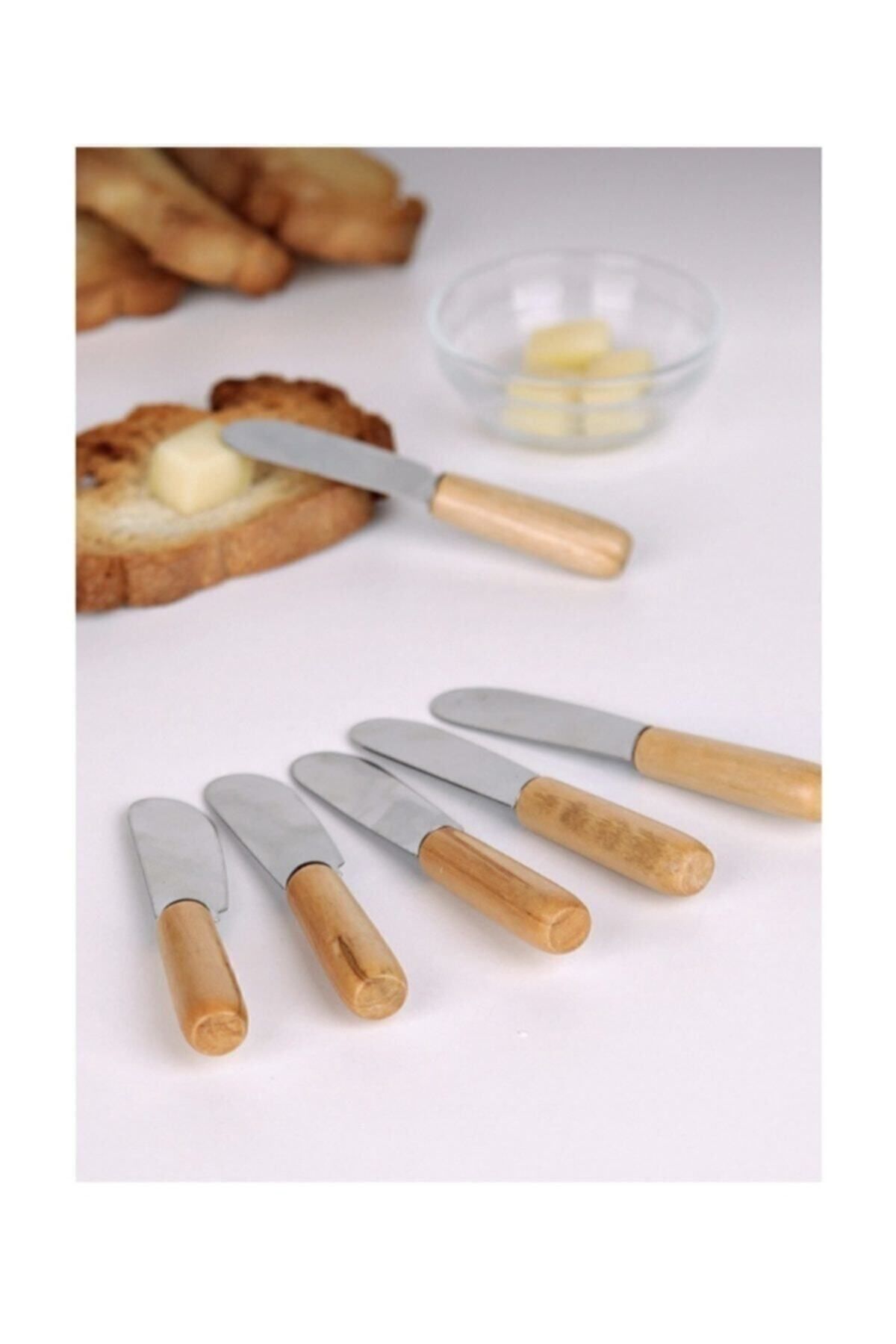 TUMU LIFE Bambu Saplı Tereyağı, Reçel, Çikolata Bıçağı 6'lı