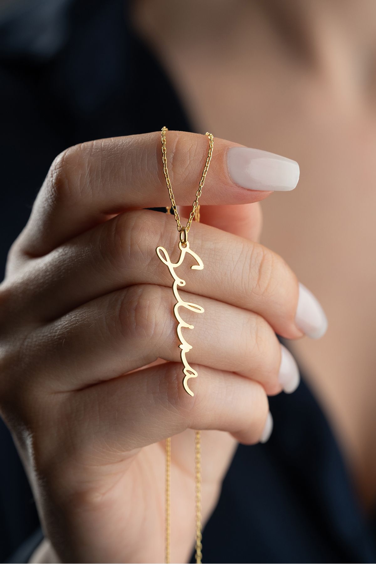 Silvano Jewelry 925 Ayar Gümüş Kişiye Özel İsimli Kolye