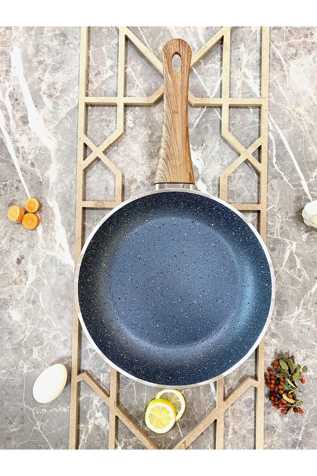 Elvira Granit 28 cm Krep tava-gri