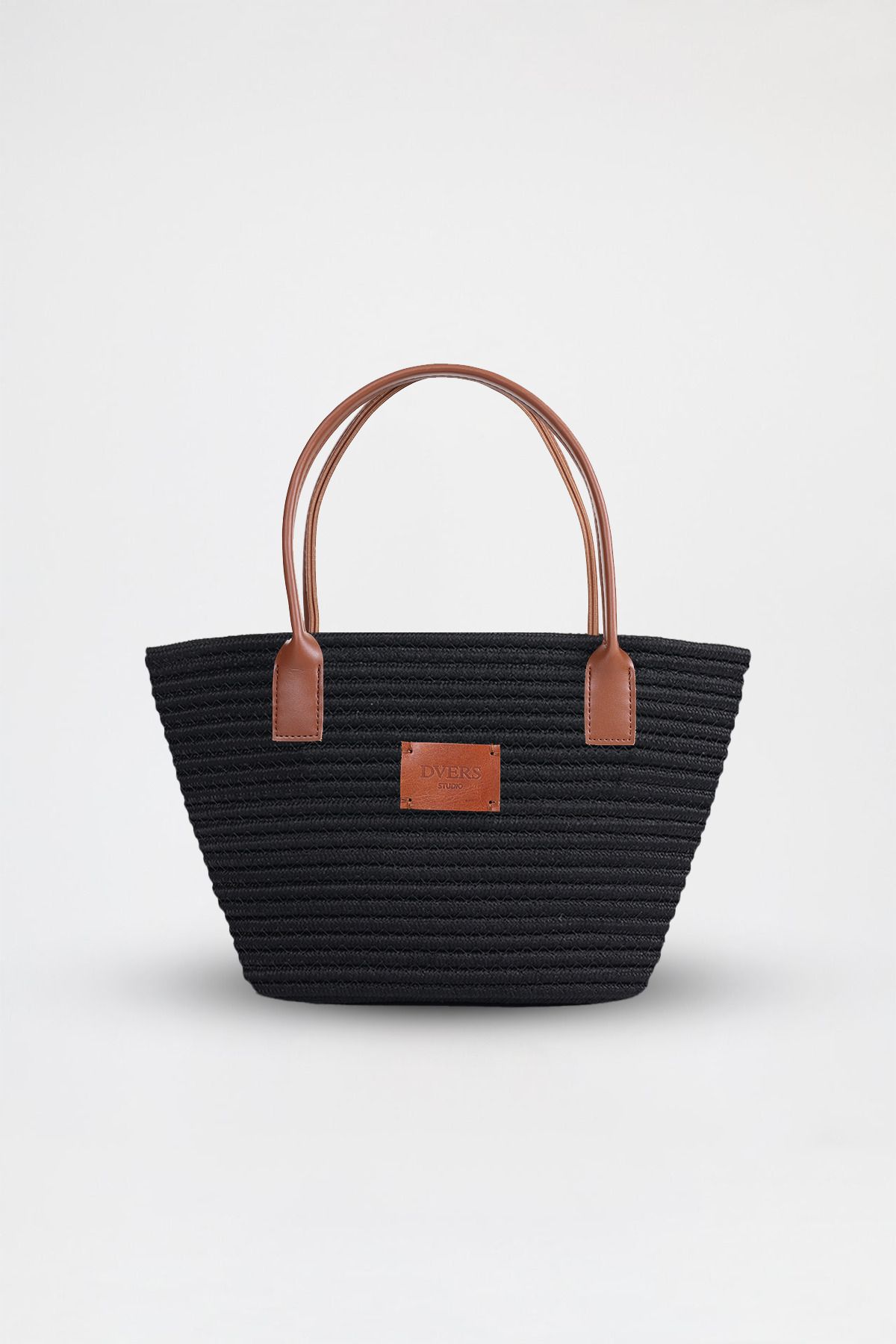 D'VERS Handmade Astarlı Hasır Tote Günlük Şık Tasarım, Geniş İç Hacim, Plaj ve Omuz Çantası