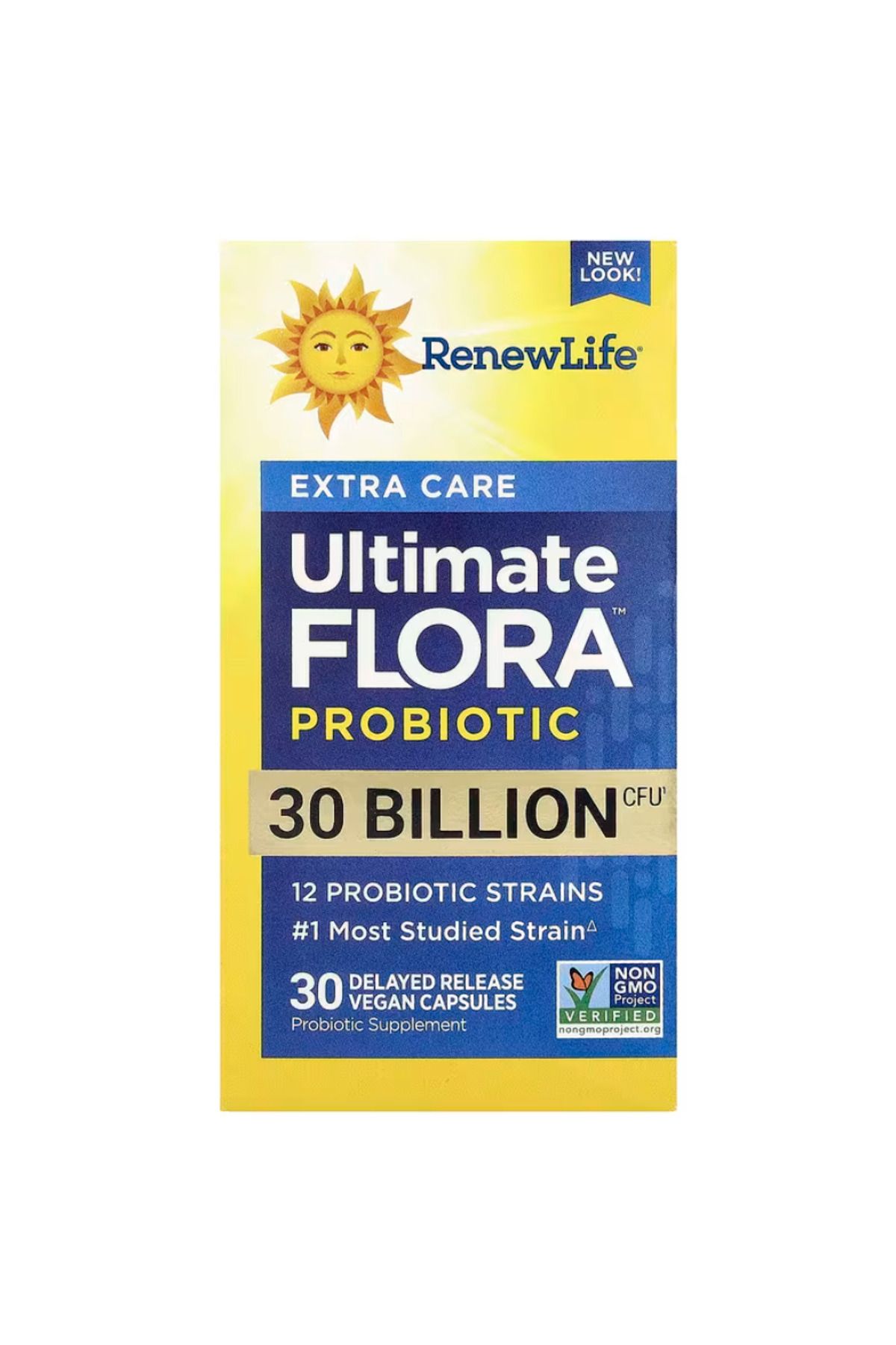 Renew Life , Extra Care Ultimate Flora Probiotic , 30 Billion CFU, 30 Delayed Release Vegan Capsules