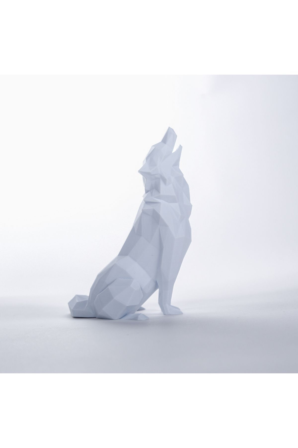 SerenityHaven Geometrik Kurt Biblo – 15cm Minimal Heykel