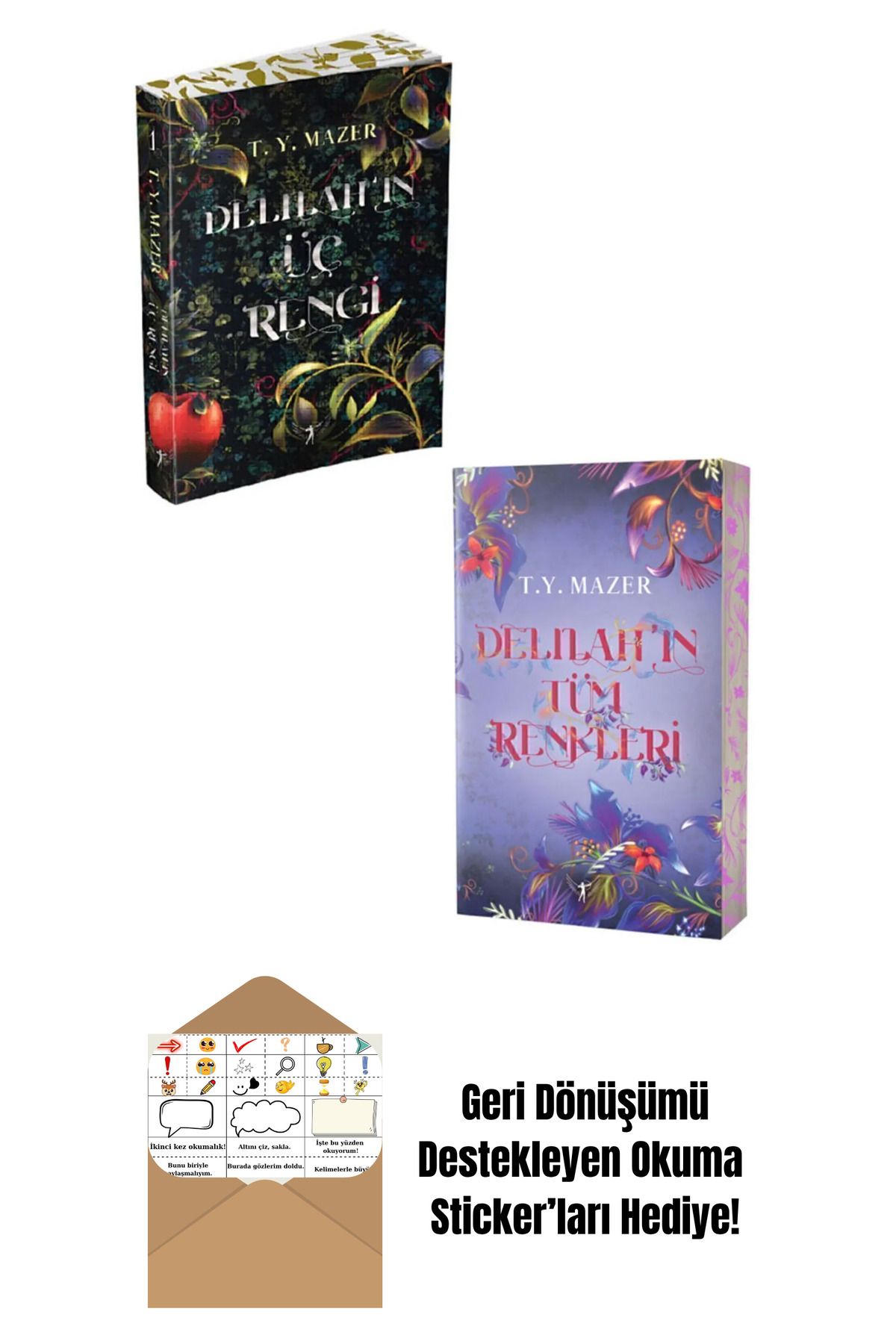 Artemis Yayınları Delilahın Üç Rengi + Delilahın Tüm Renkleri 2 Kitap Set + Okuma Sticker'ları
