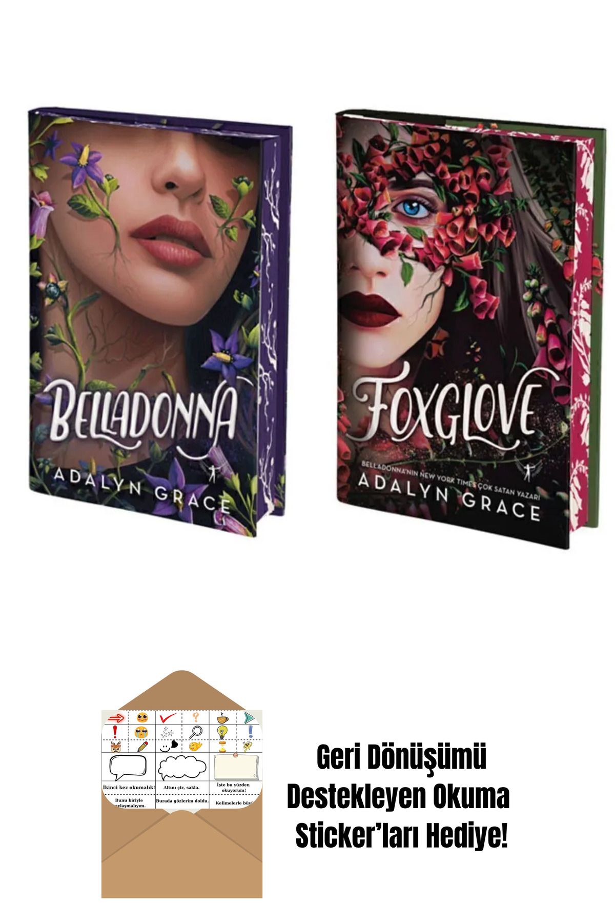 Artemis Yayınları Belladonna + Foxglove 2 Kitap Set (Ciltli) + Okuma Sticker'ları