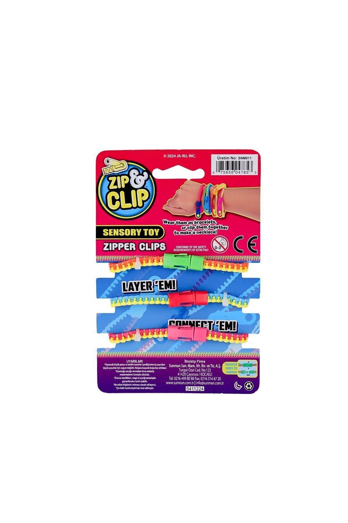 Aymir Ticaret 4785 Zıp Clip Zipper Clips 3lü -Sunman