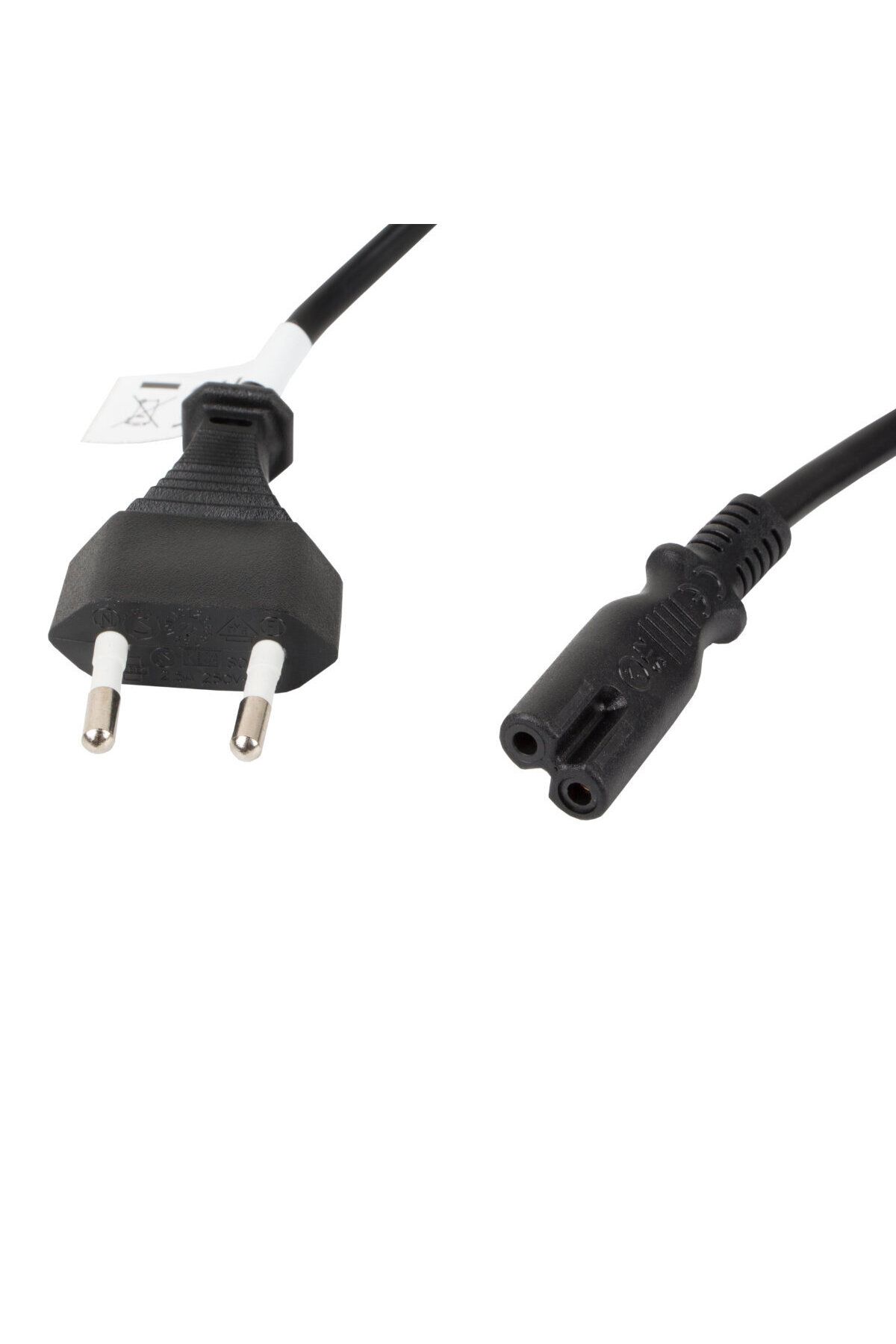 Lanberg-TV / radio / cassette player power cable, length 1.8m, VDE, Lanberg 40981, Euro, CEE 7/16 to IEC 320 2